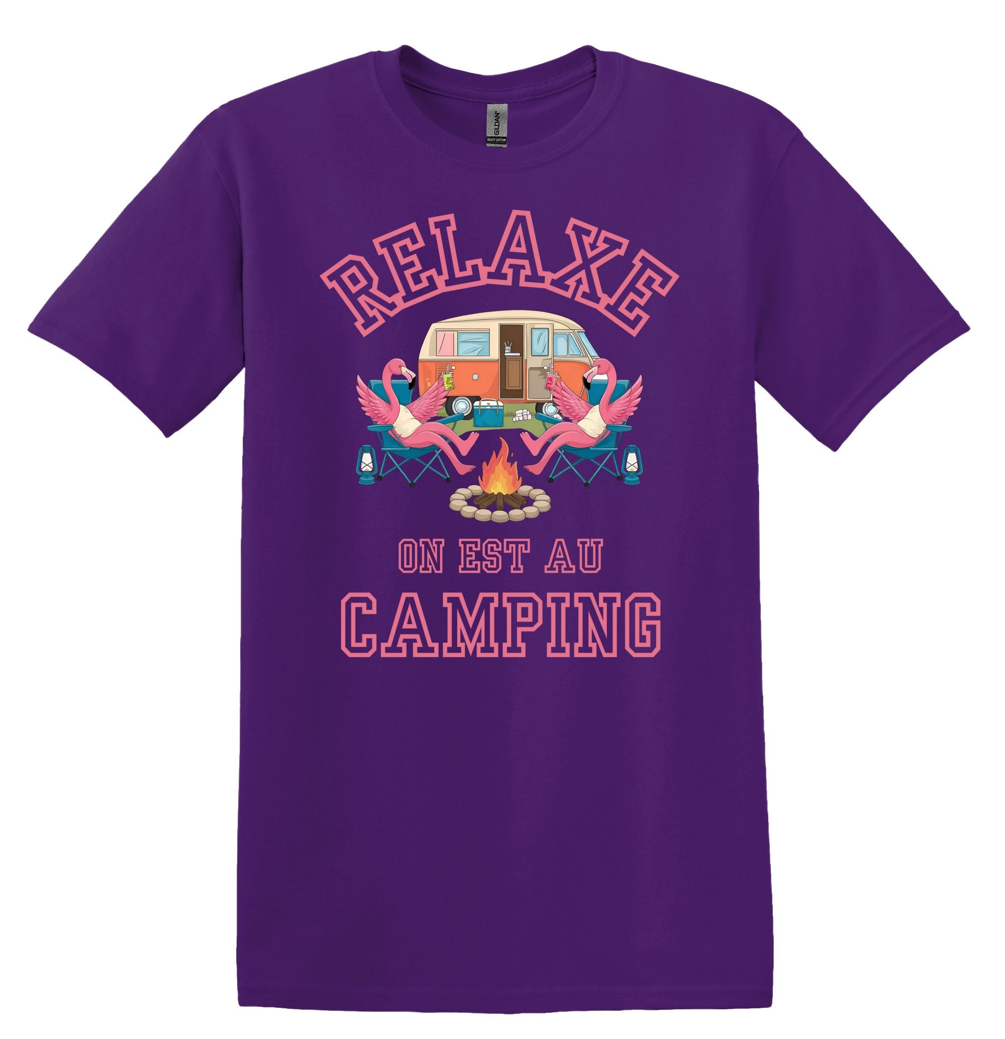 T-Shirt Relaxe on est au camping