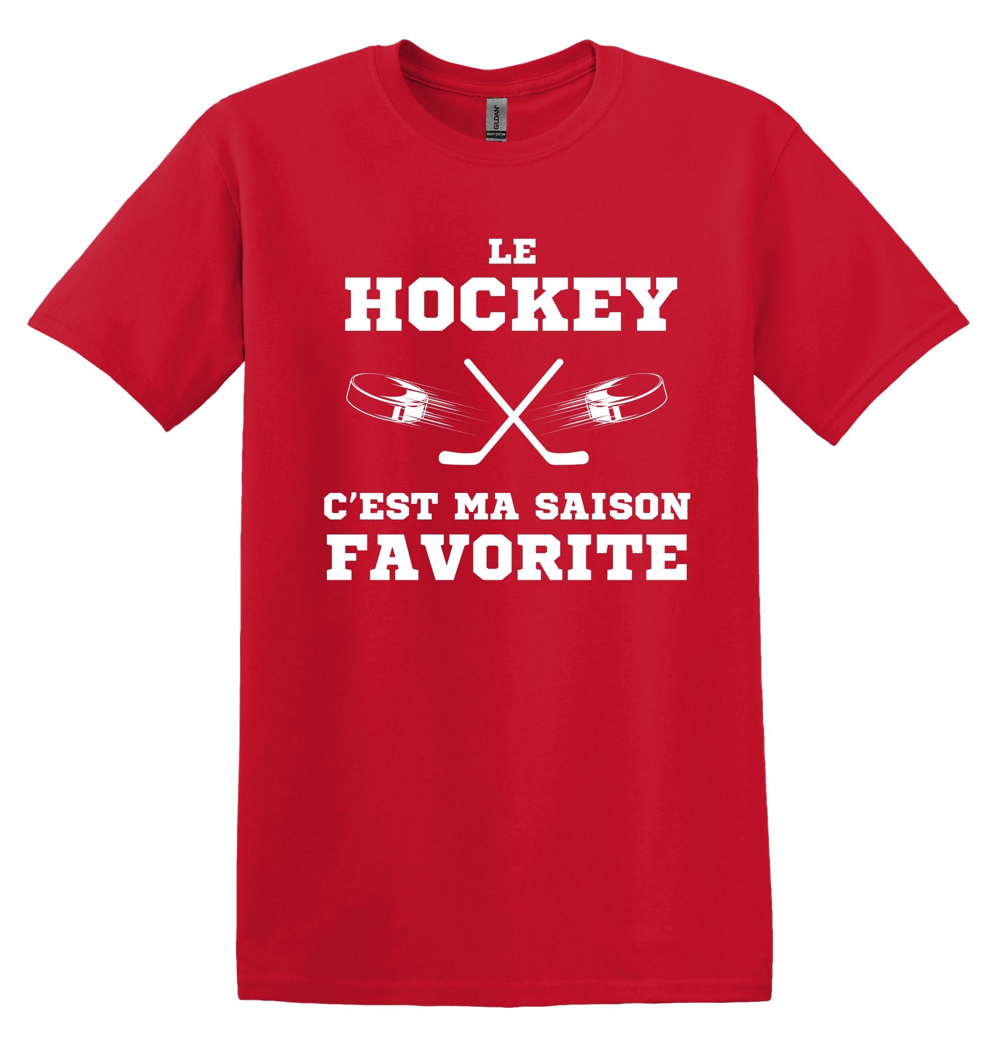 T-Shirt Le Hockey c'est ma saison favorite