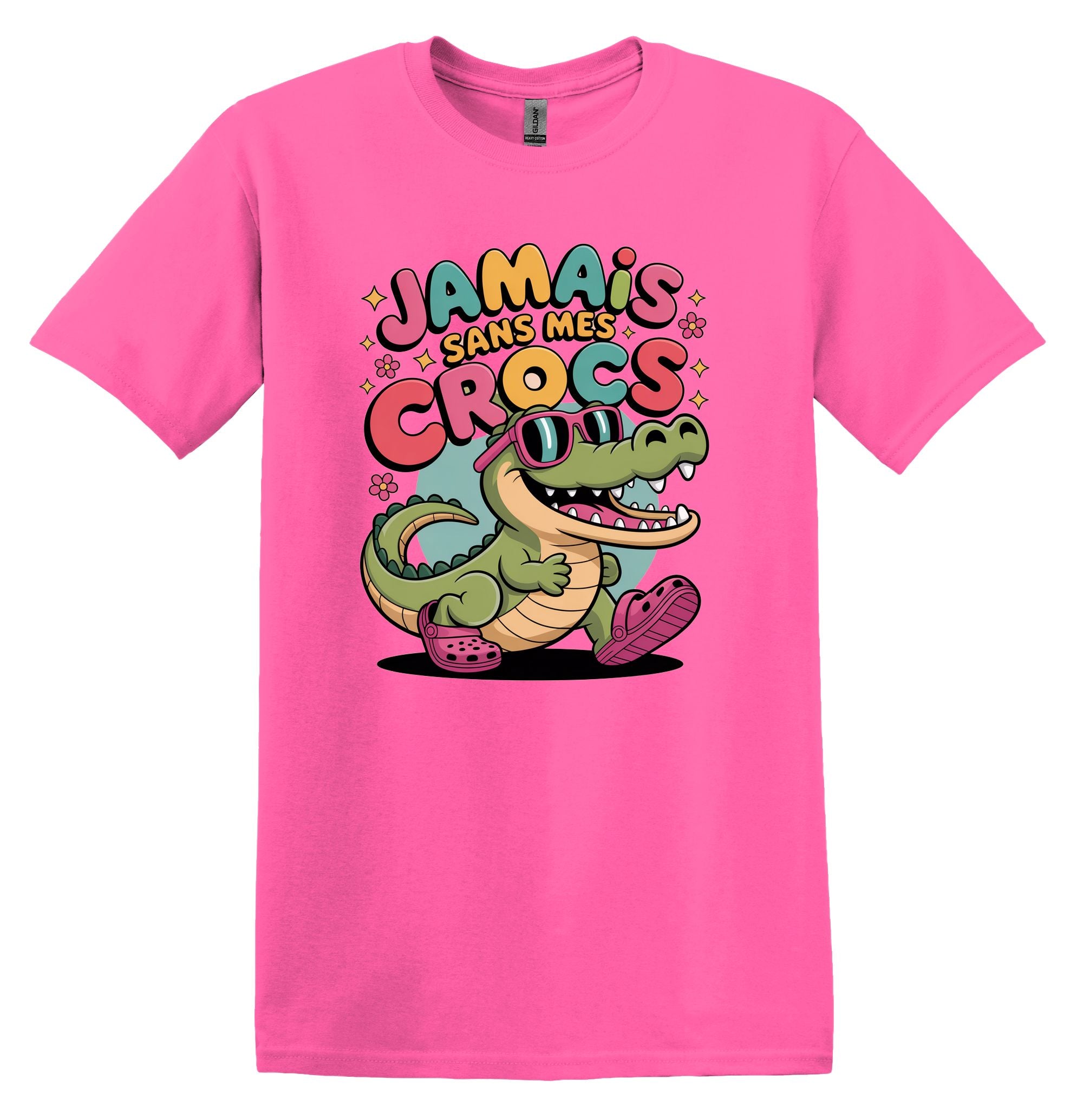 T-Shirt Jamais sans mes crocs