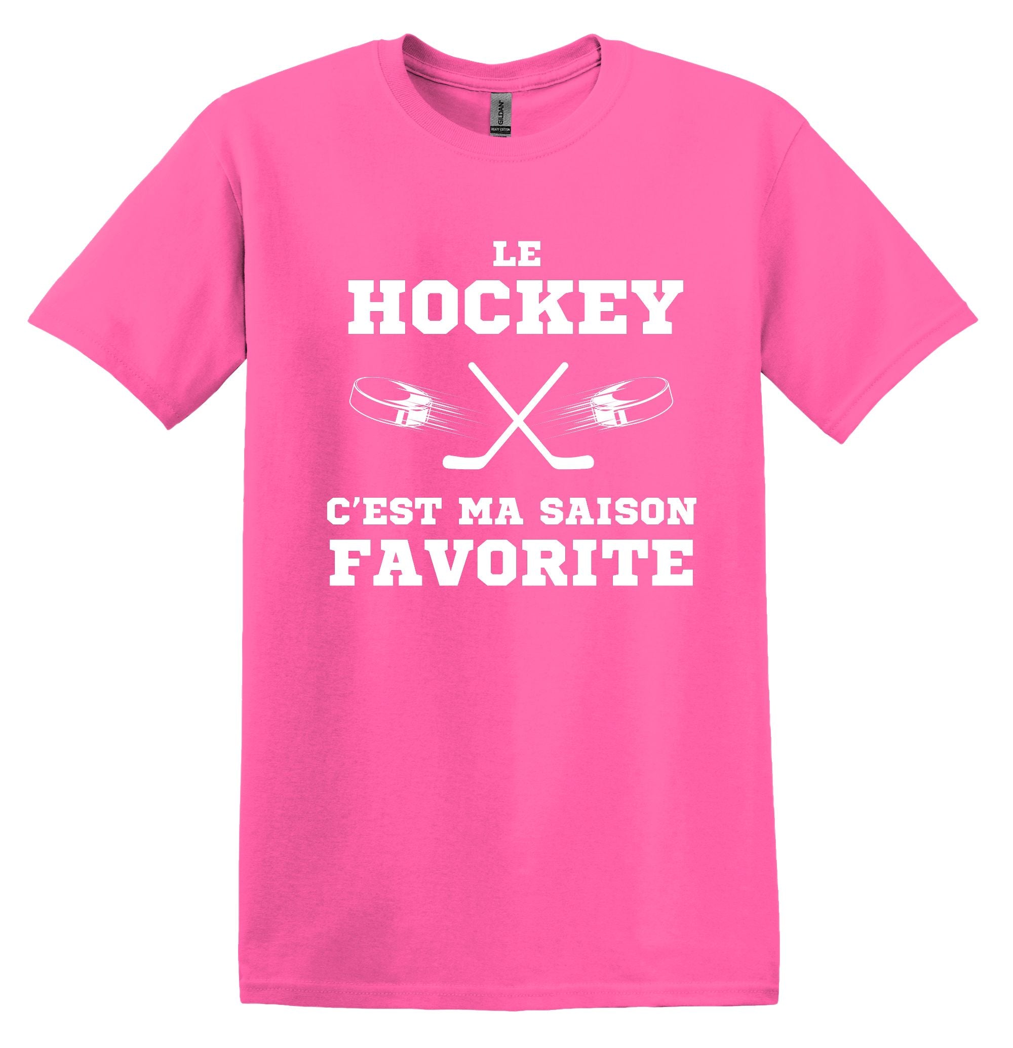 T-Shirt Le Hockey c'est ma saison favorite