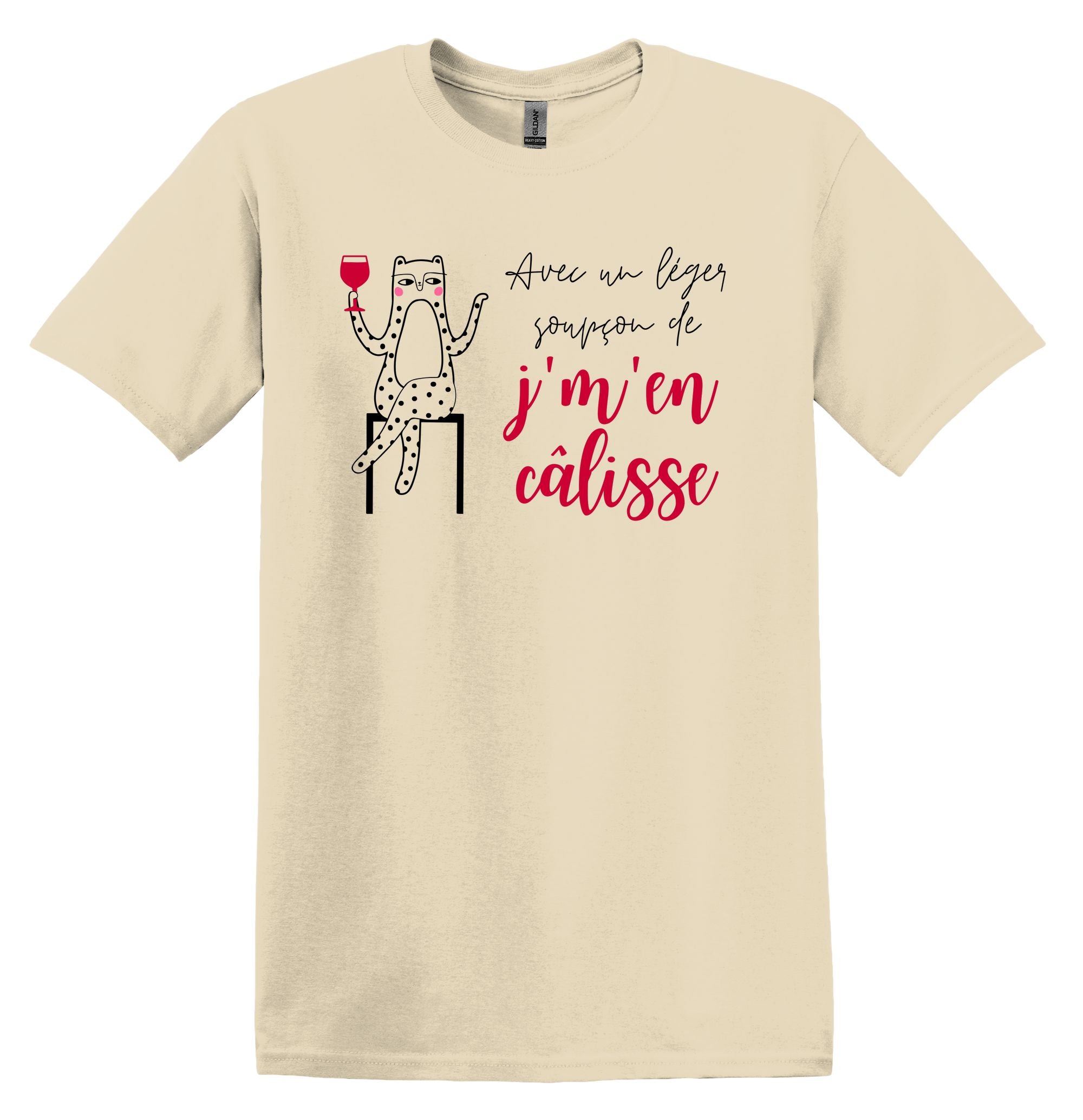 T-Shirt Avec un léger soupçon de j'm'en câlisse