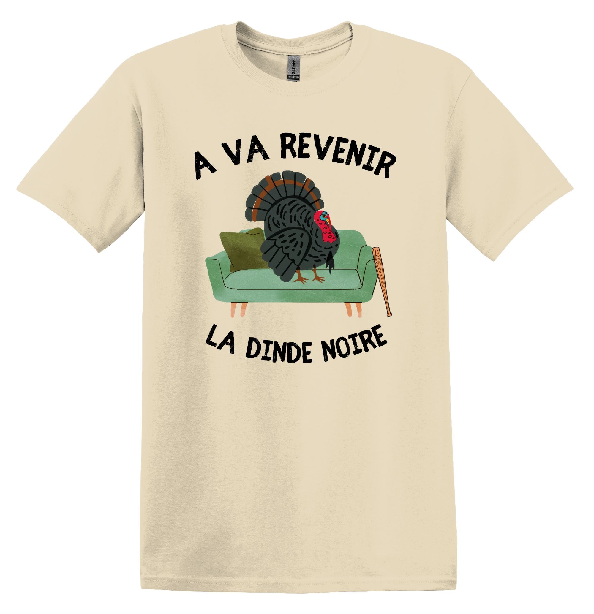 T-Shirt A va revenir la dinde noire