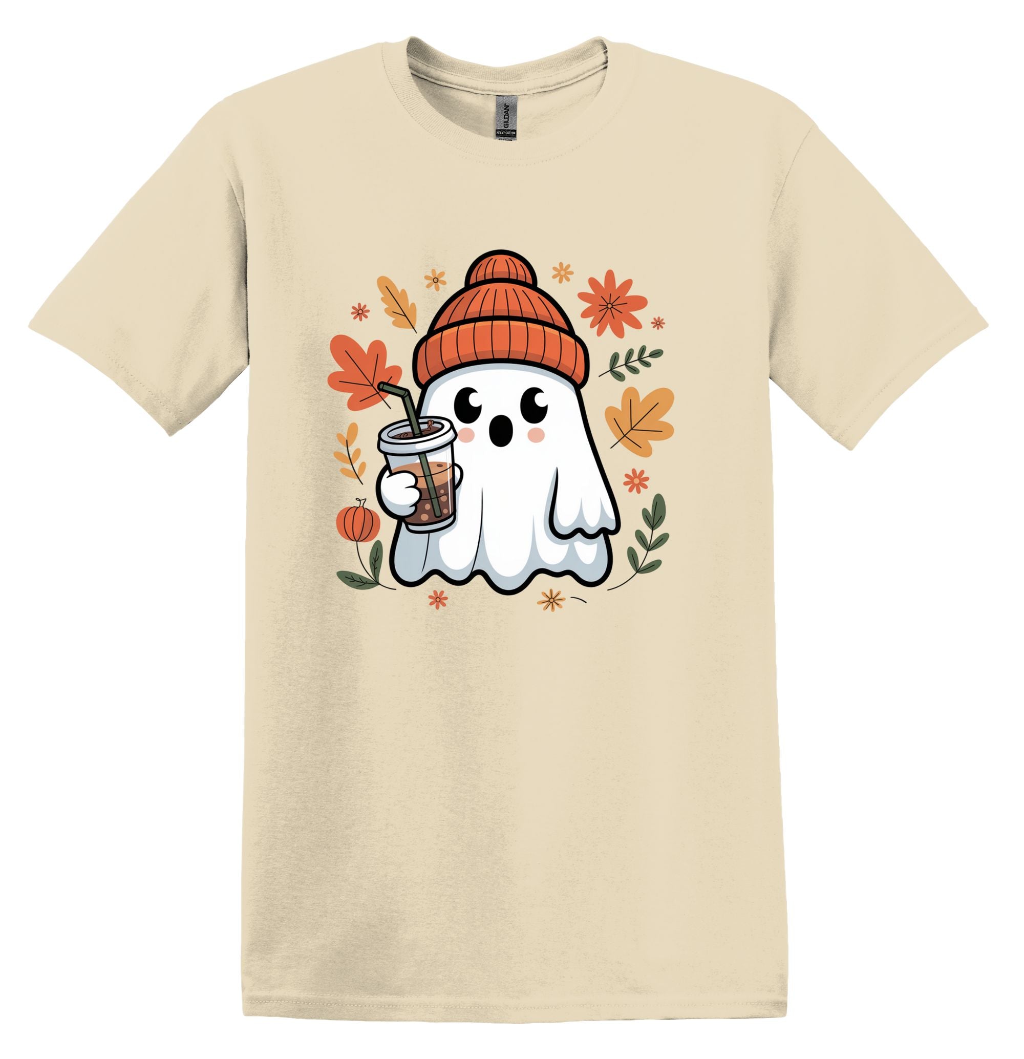 T-Shirt Fantôme et Pumpkin Spice