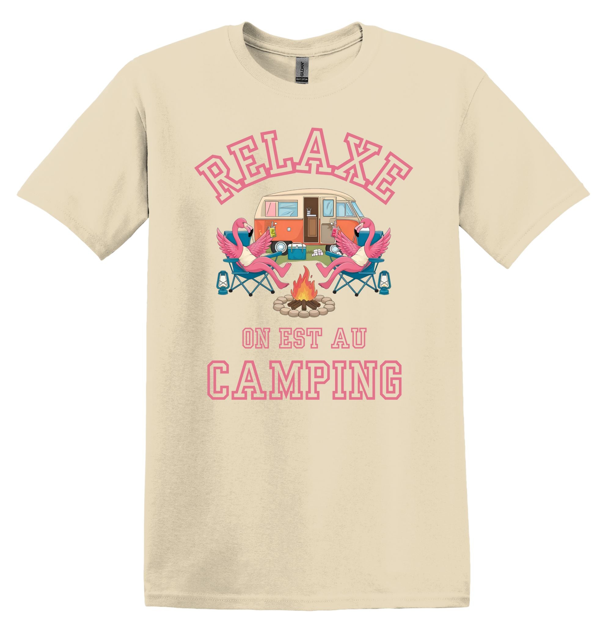 T-Shirt Relaxe on est au camping