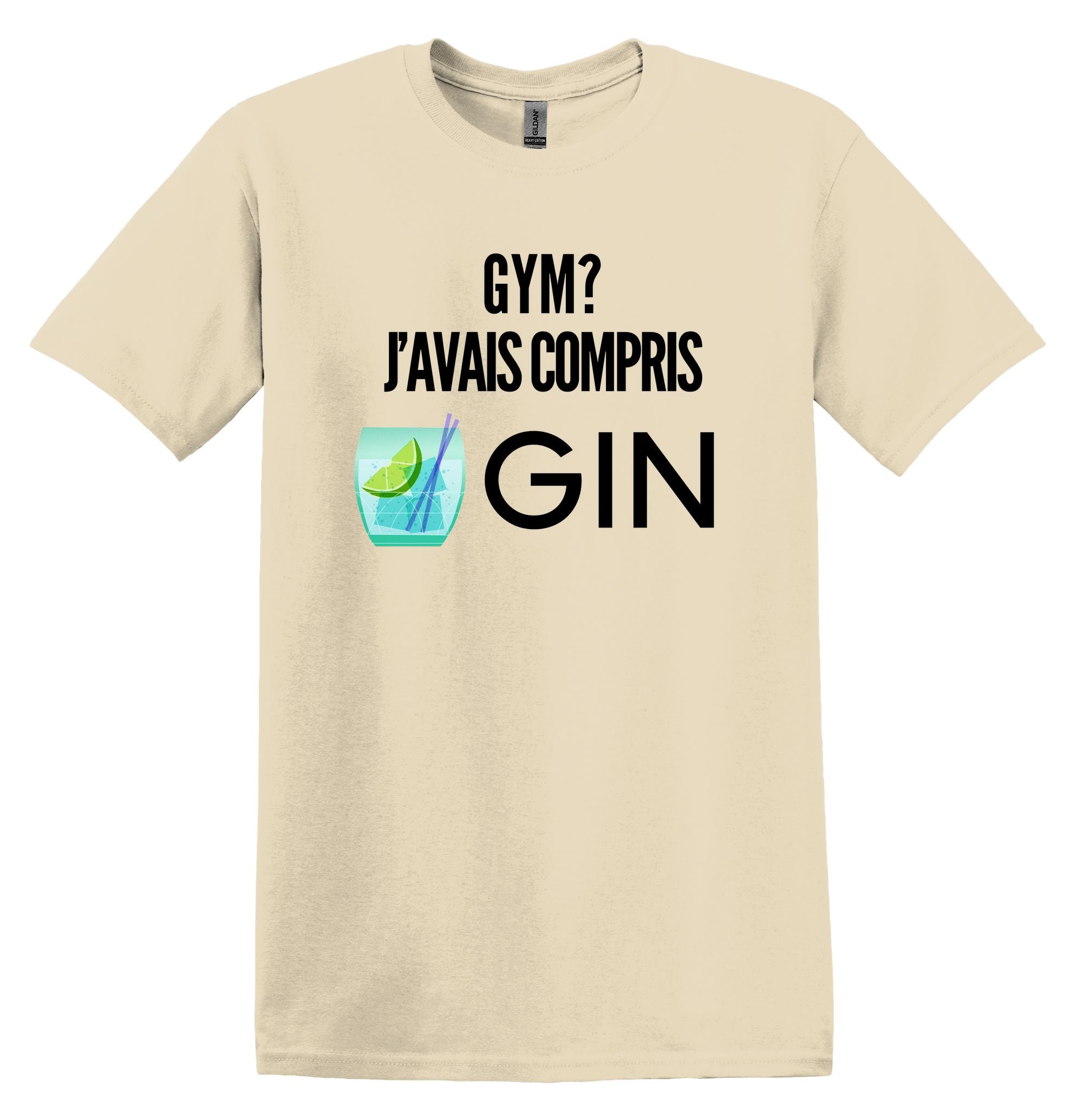 T-Shirt Gym, j'avais compris Gin