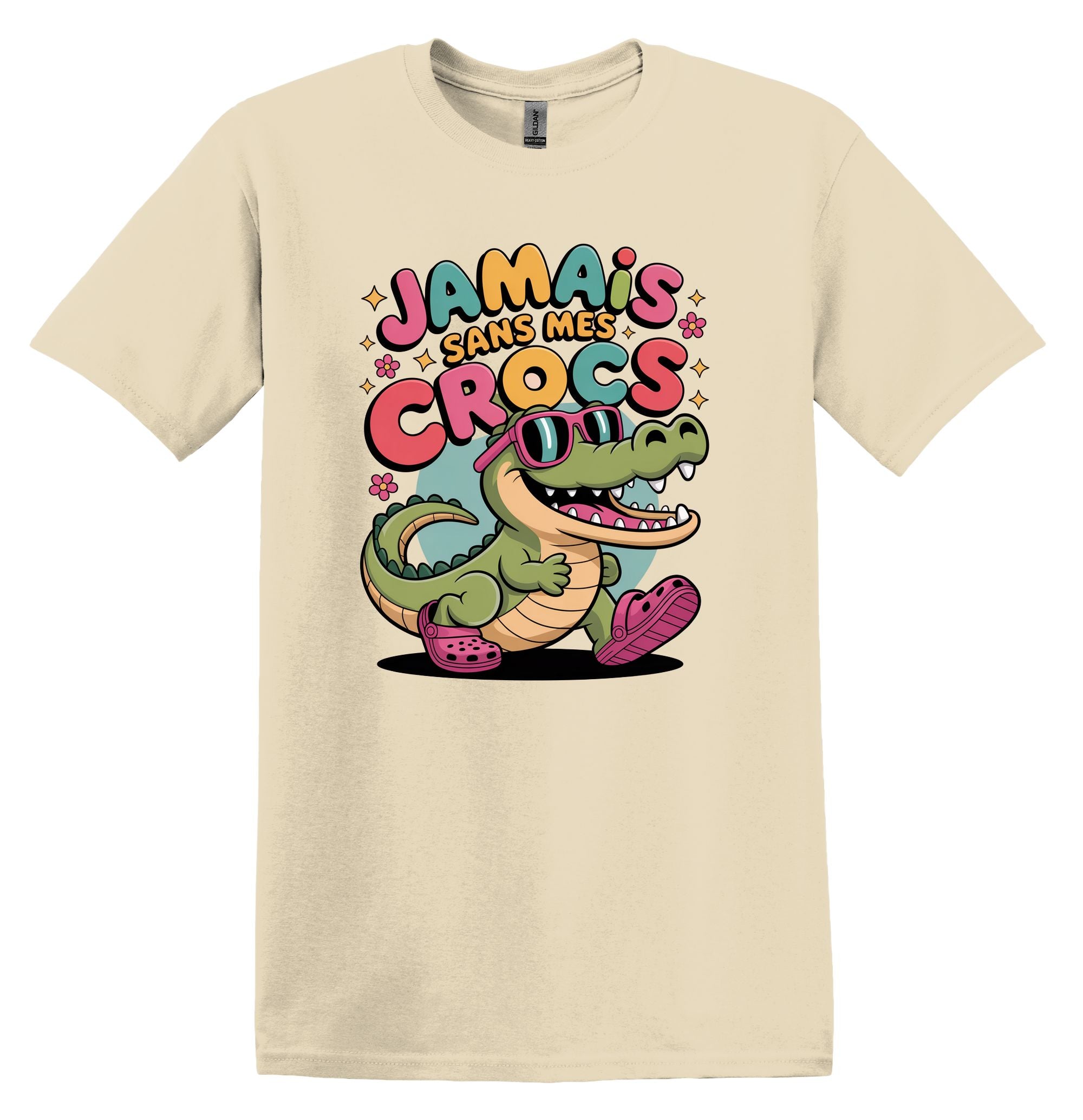 T-Shirt Jamais sans mes crocs
