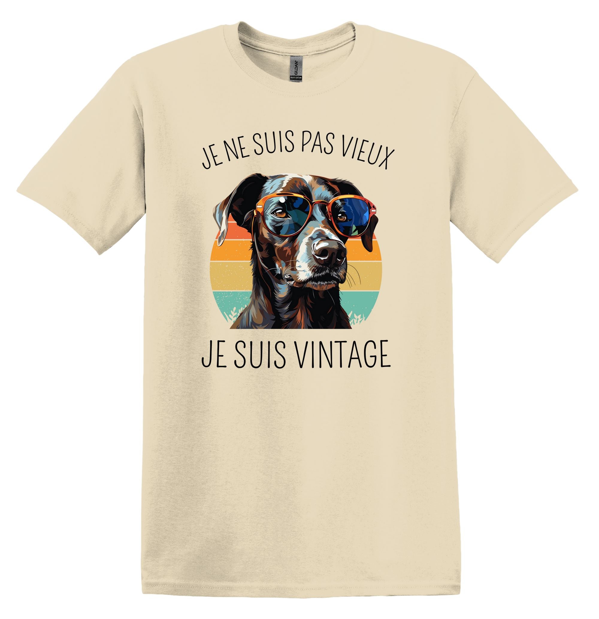 T-Shirt Je ne suis pas vieux je suis vintage