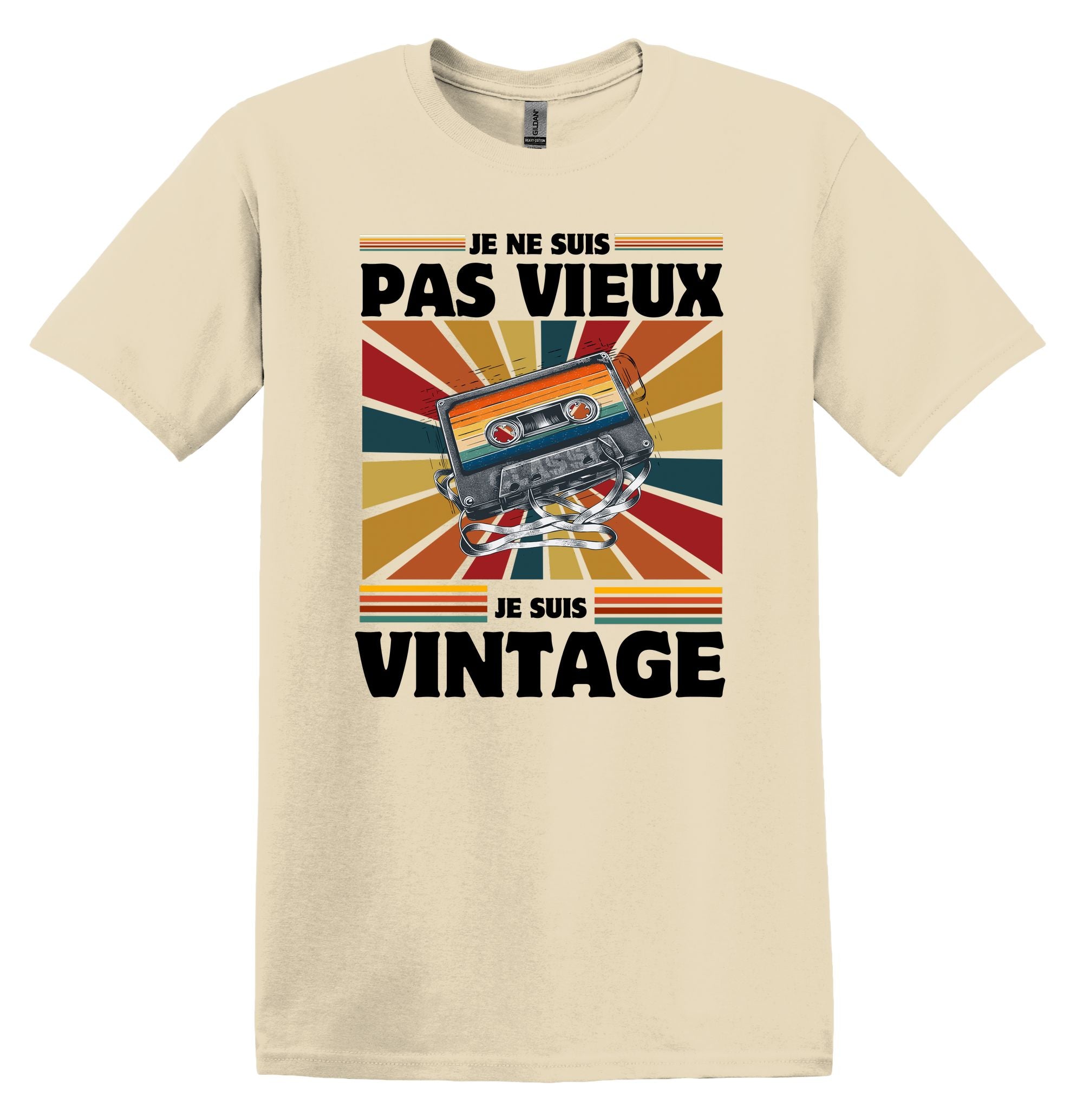 T-Shirt Je ne suis pas vieux je suis vintage