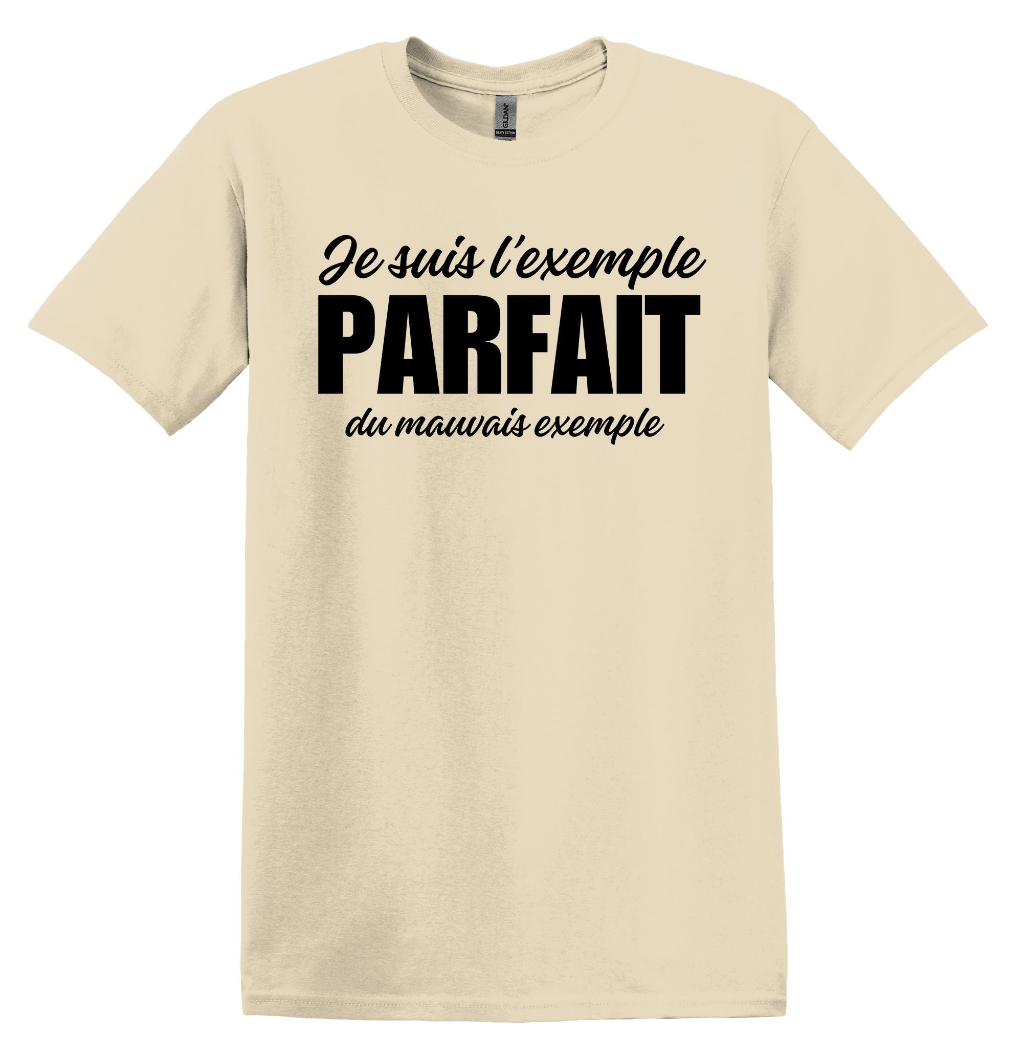 T-Shirt Je suis l'exemple parfait du mauvais exemple