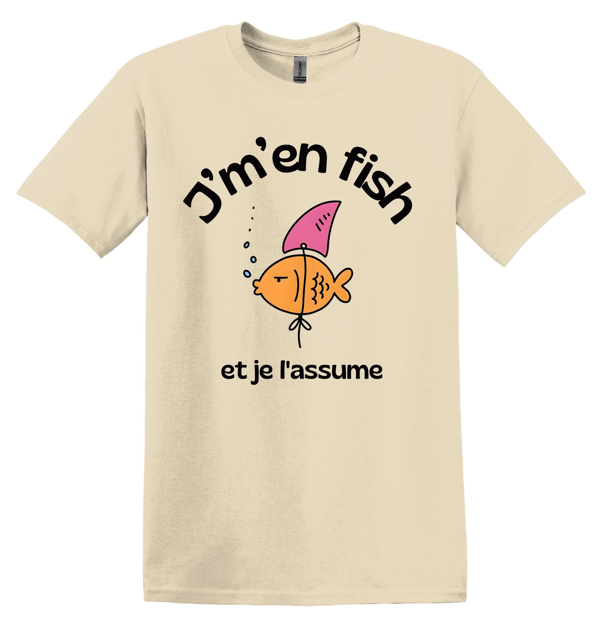 T-Shirt J'm'en fish et je l'assume