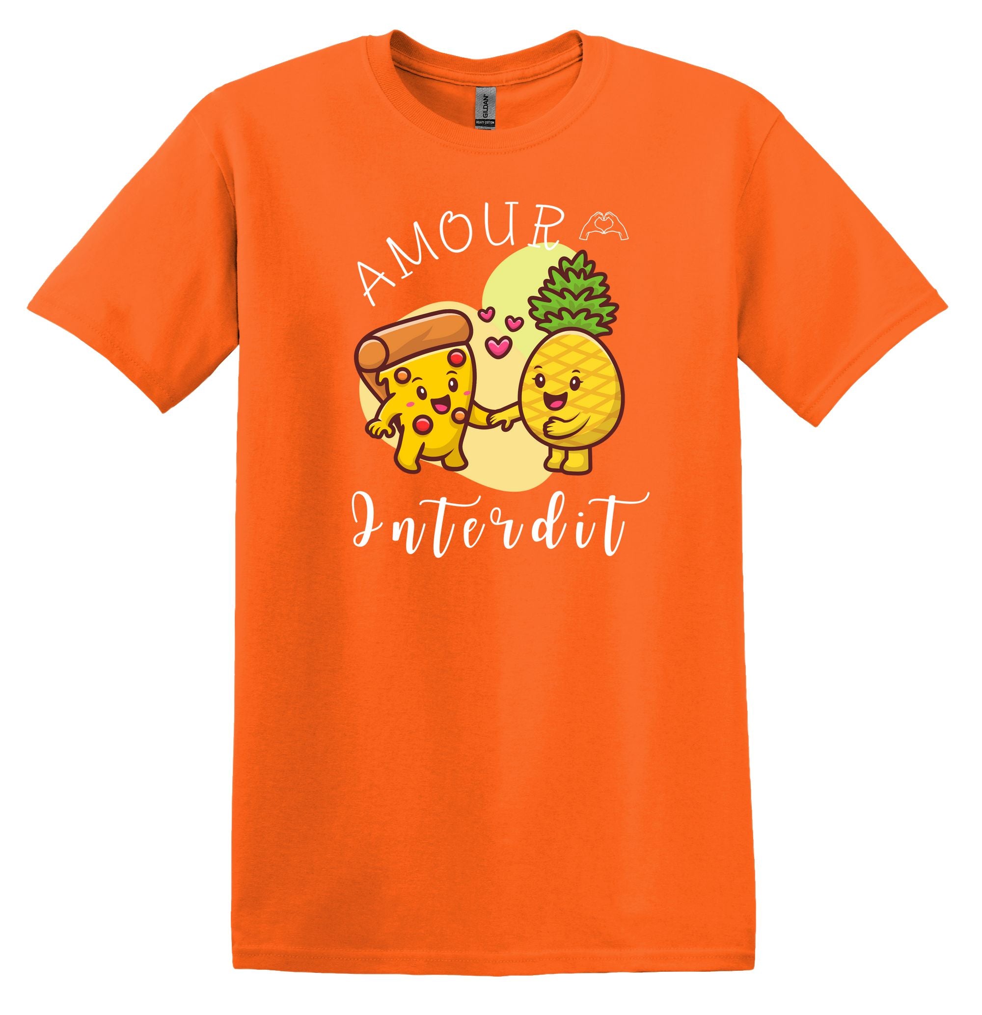 T-Shirt Pizza et Ananas, Amour Interdit