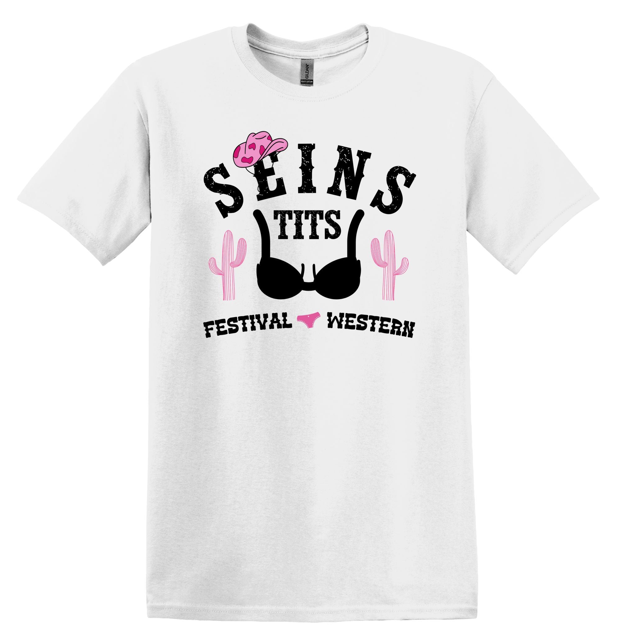 T-Shirt Seins Tits Festival Western