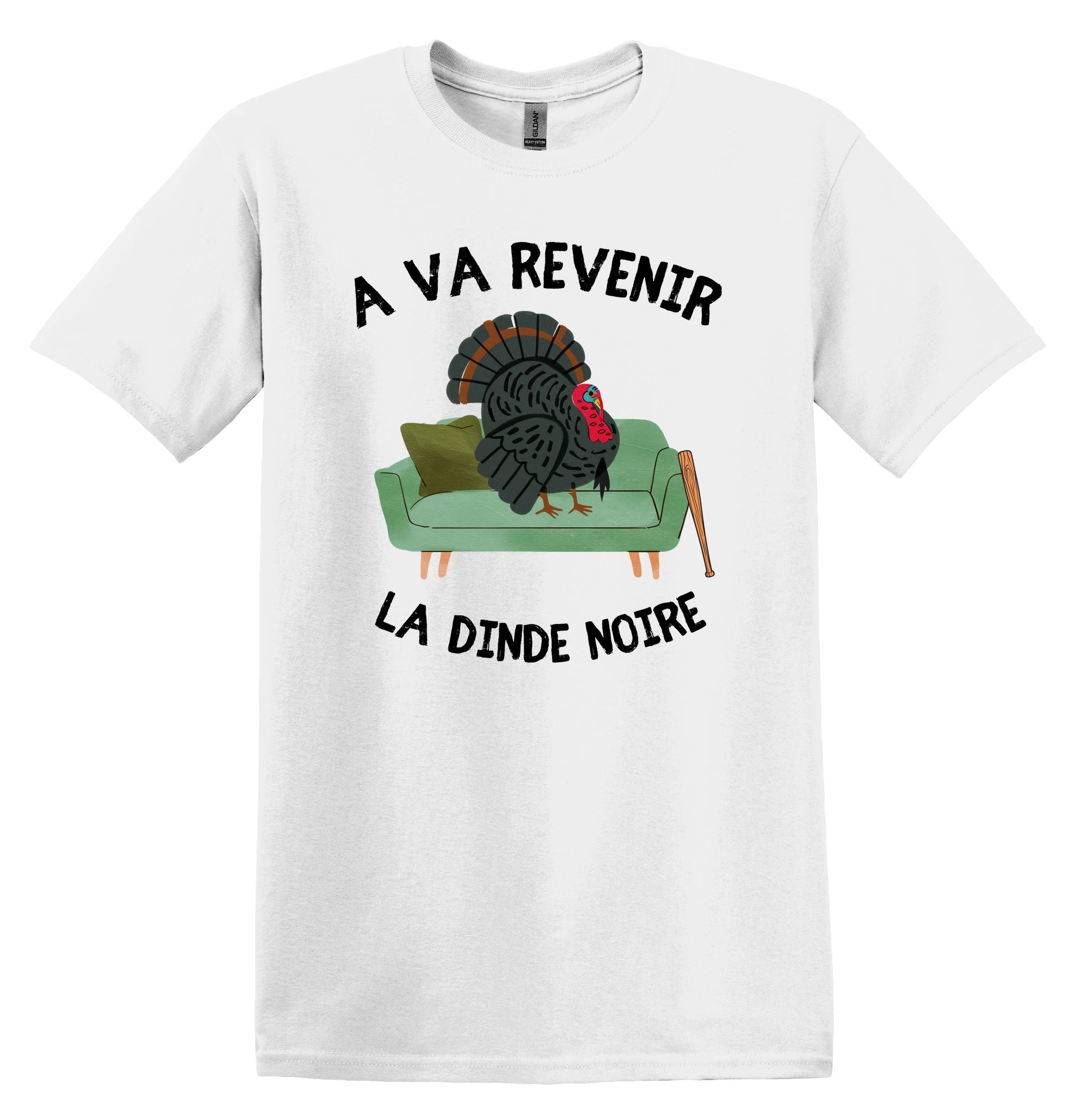 T-Shirt A va revenir la dinde noire