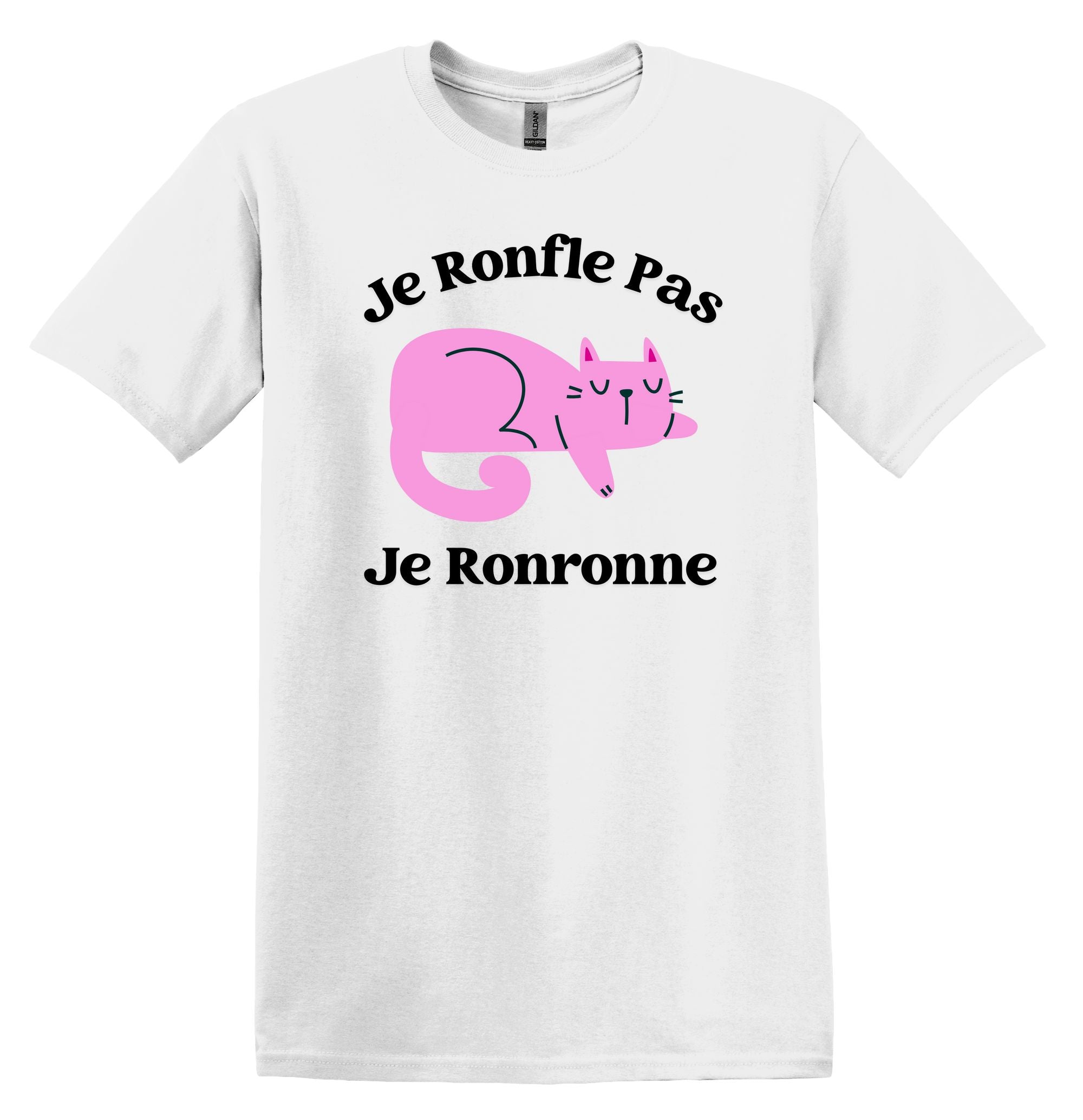 T-Shirt Je ronfle pas je ronronne