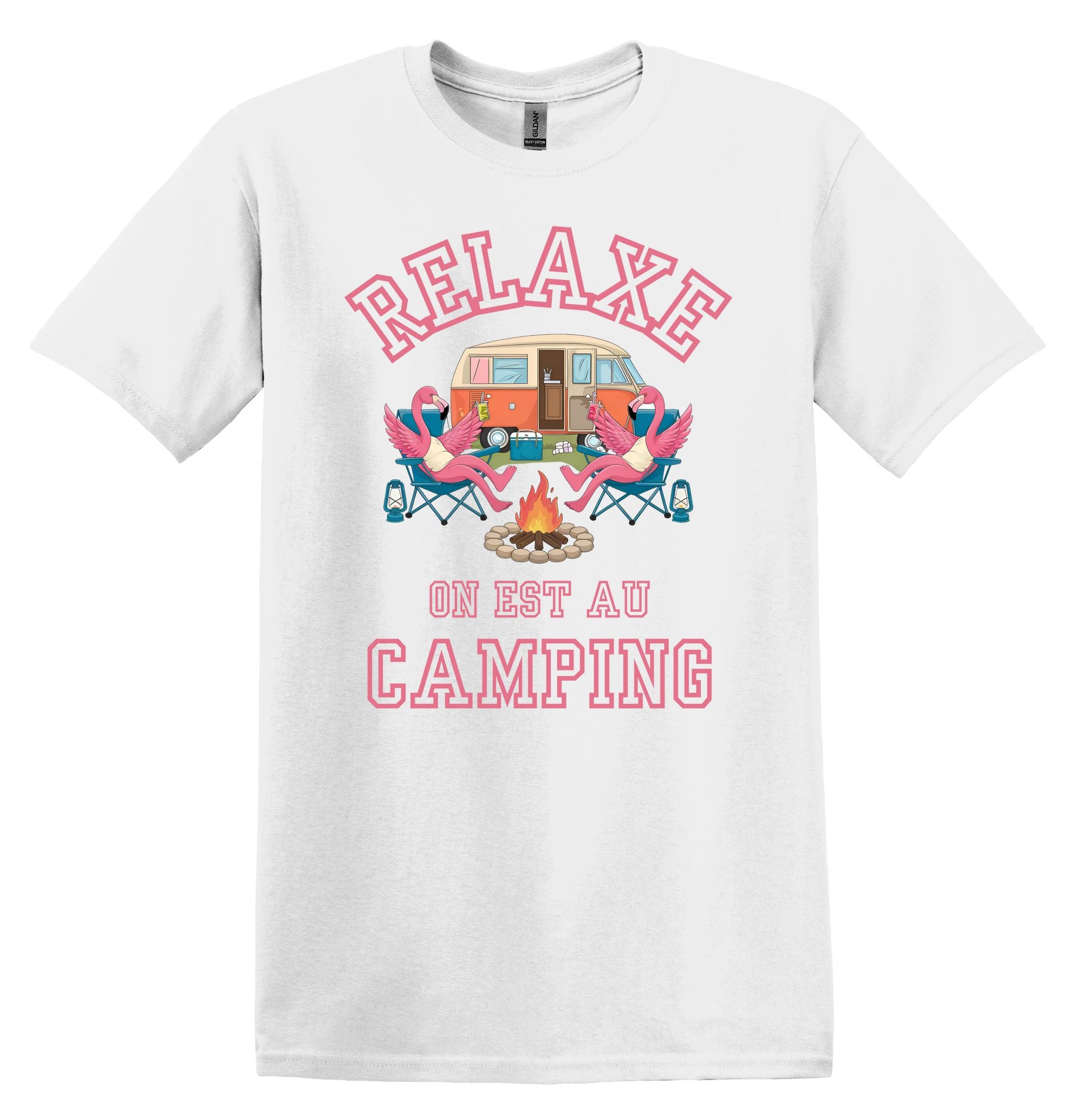 T-Shirt Relaxe on est au camping