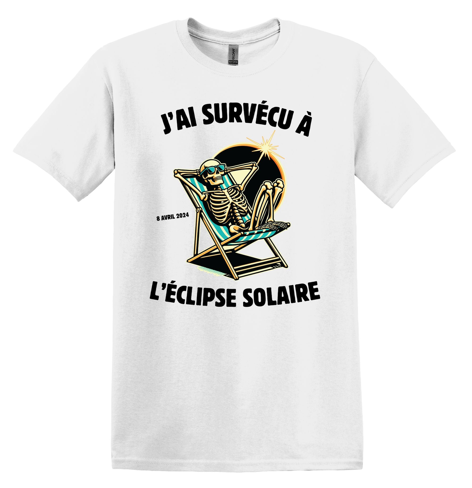 T-Shirt J'ai survécu à l'éclipse solaire