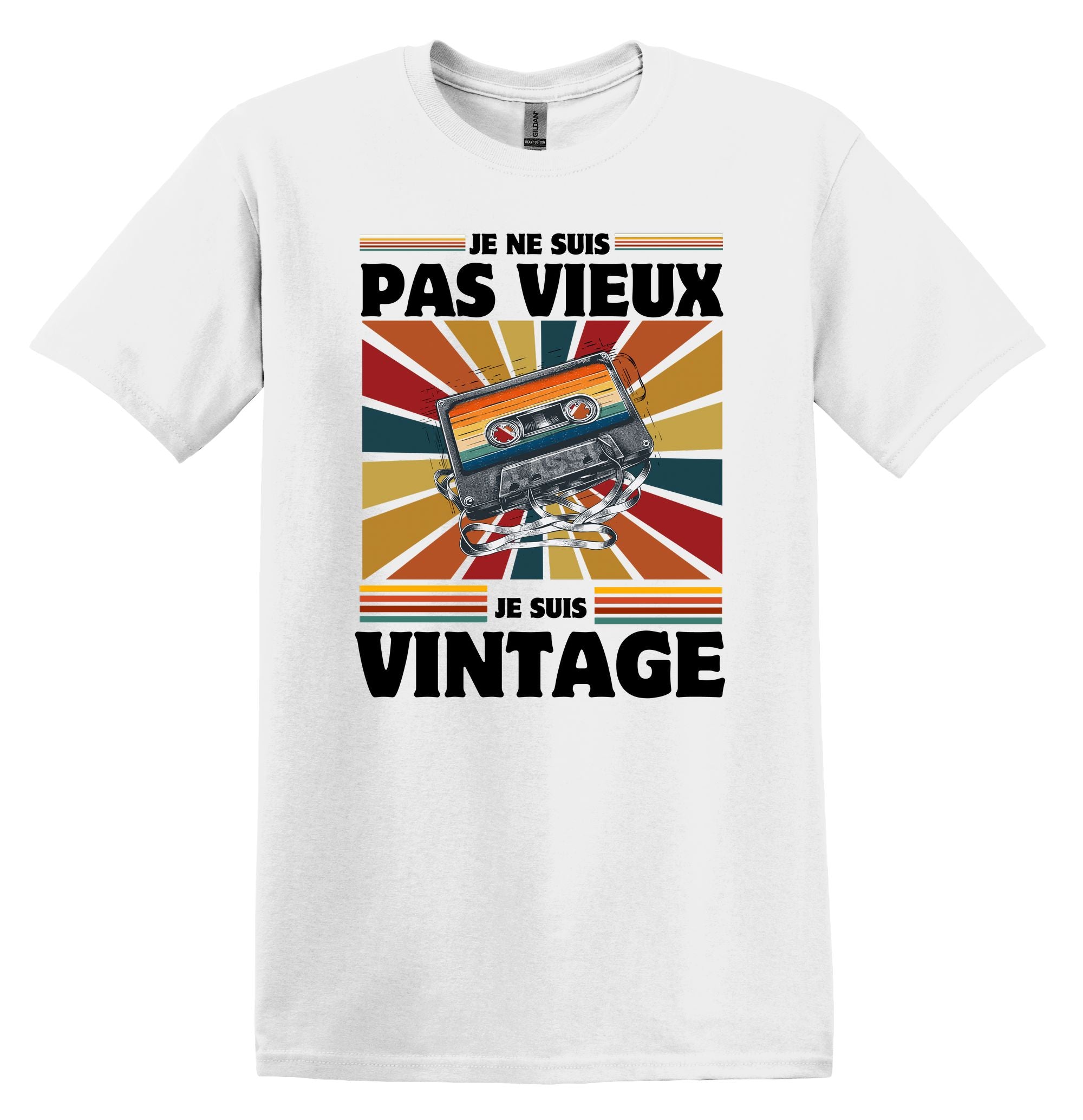 T-Shirt Je ne suis pas vieux je suis vintage