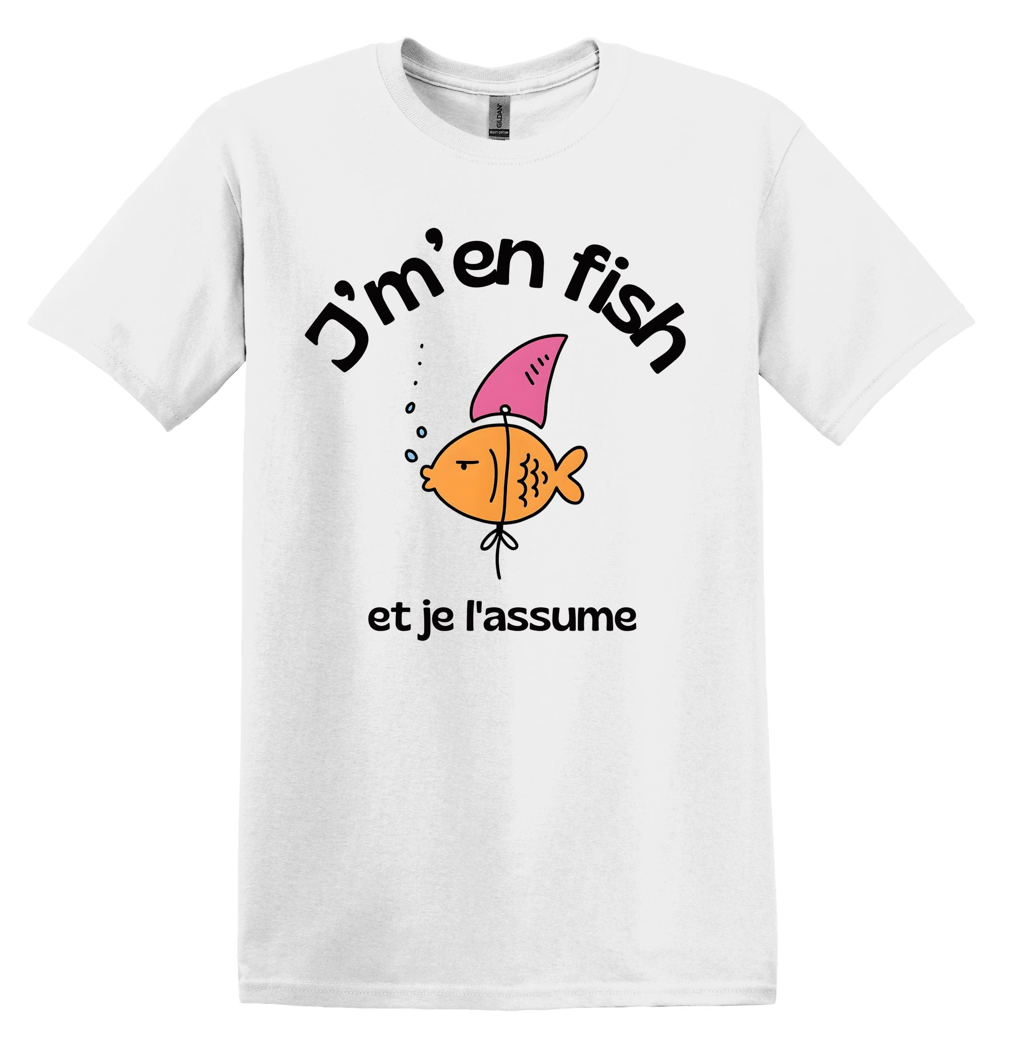 T-Shirt J'm'en fish et je l'assume