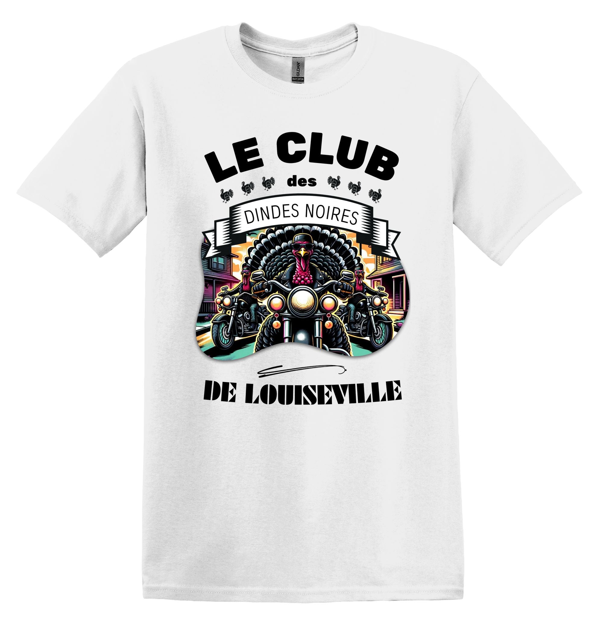 Liquidation T-Shirt Large Le Club des dindes noires de Louiseville