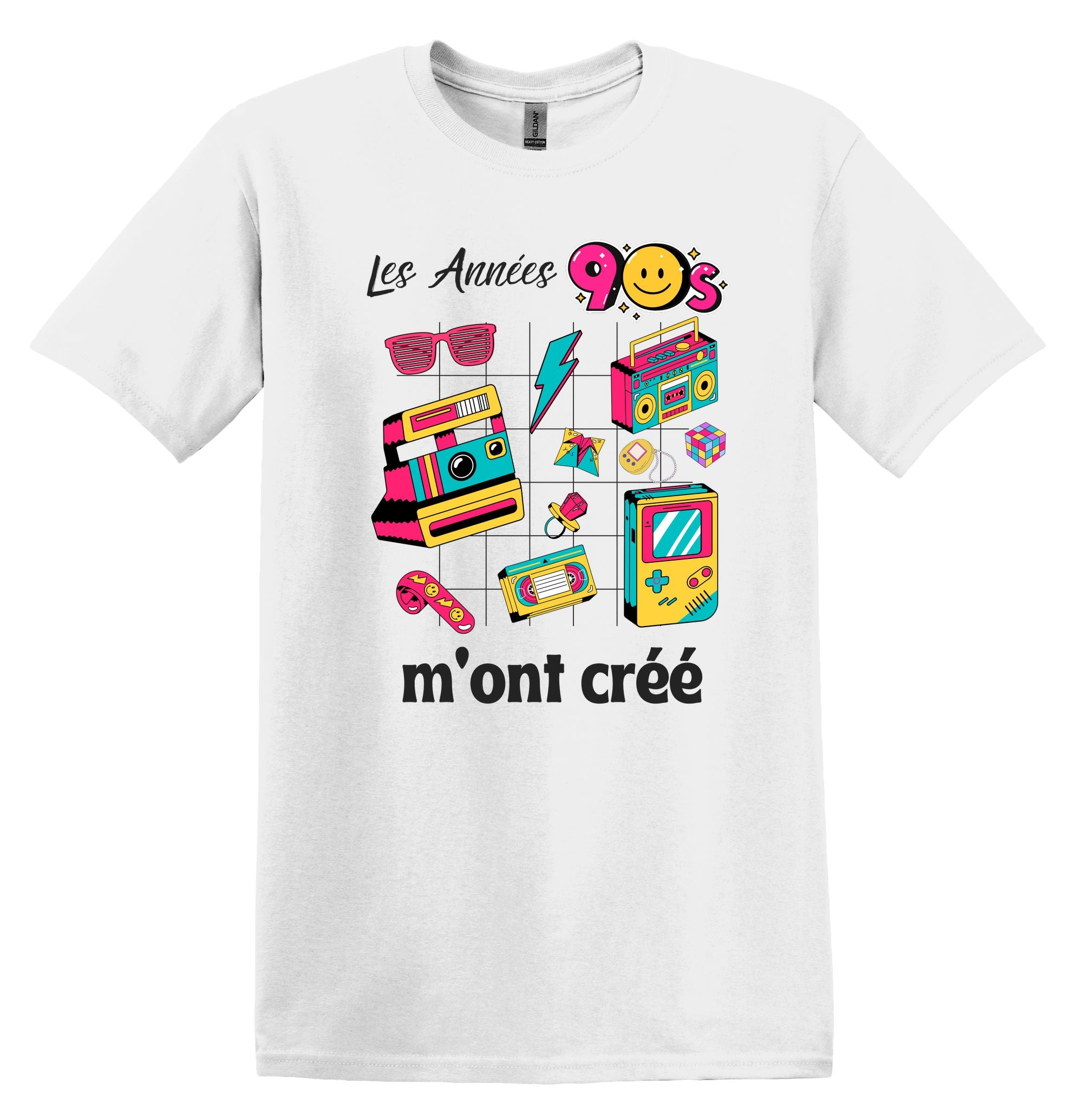 T-Shirt Les années 90 m'ont créé