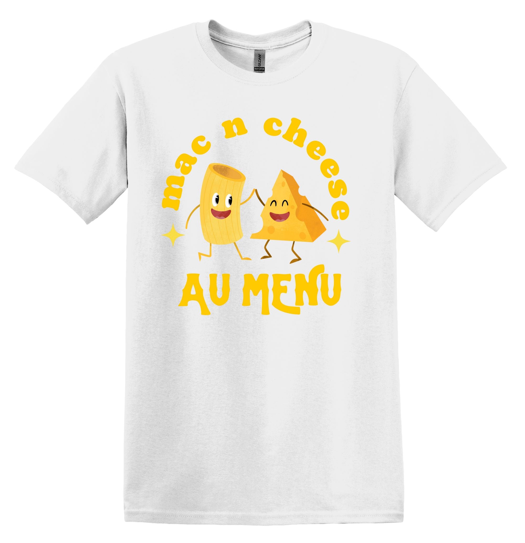 T-Shirt Mac N Cheese au menu
