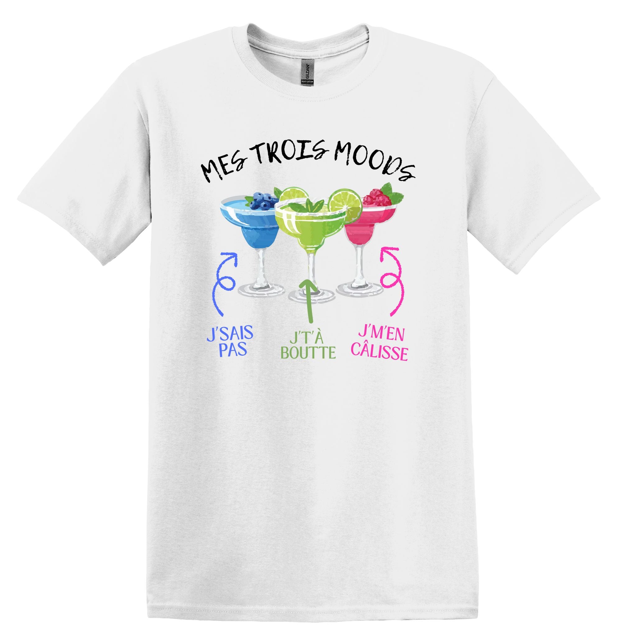 T-Shirt Mes trois moods cocktails