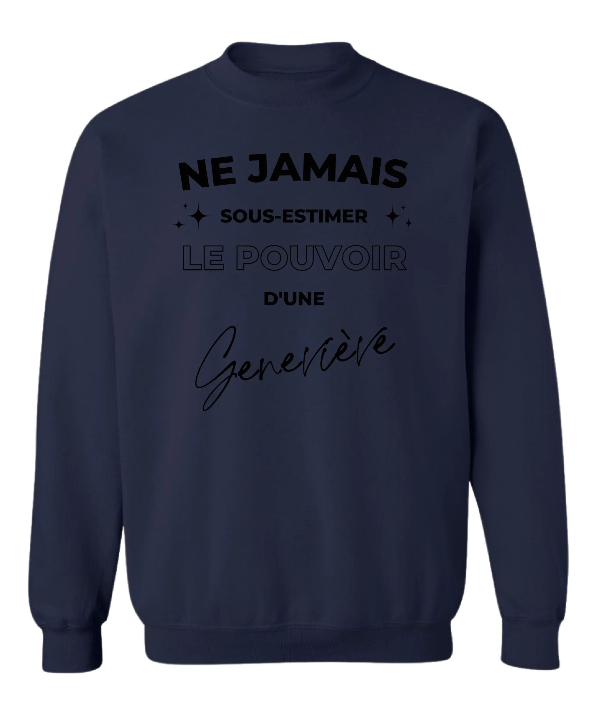 Crewneck Ne jamais sous-estimer - Personnalisable