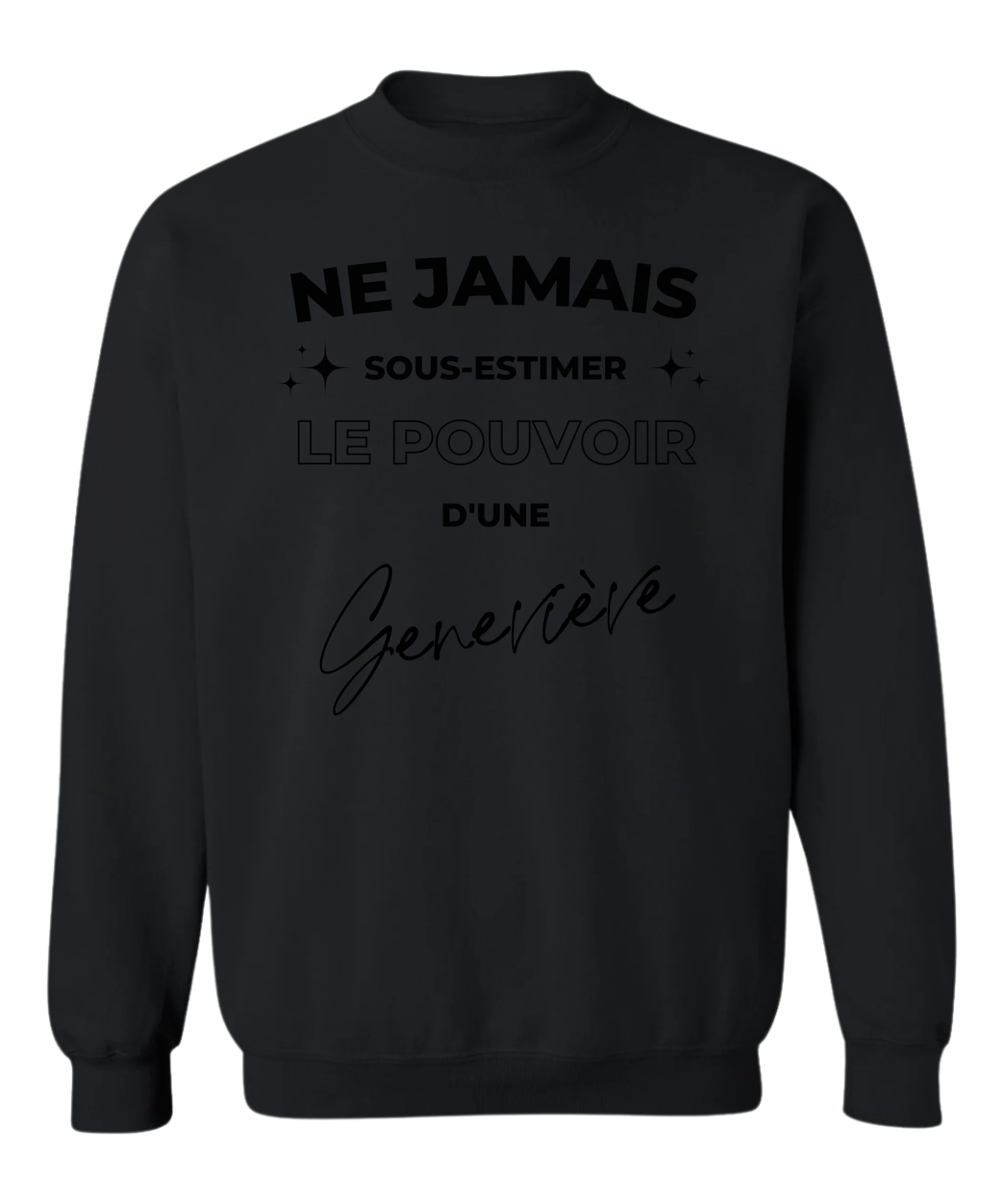 Crewneck Ne jamais sous-estimer - Personnalisable