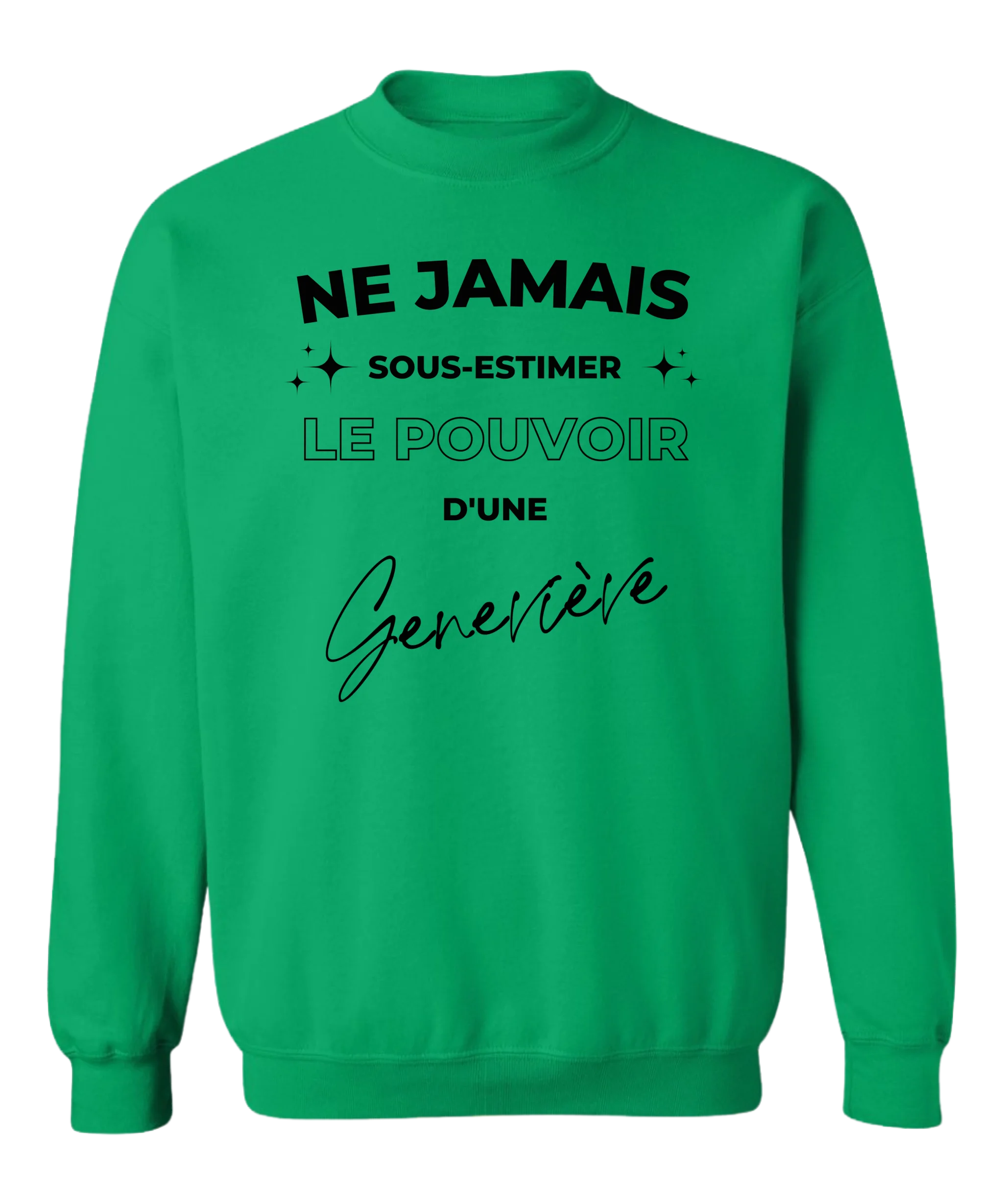 Crewneck Ne jamais sous-estimer - Personnalisable