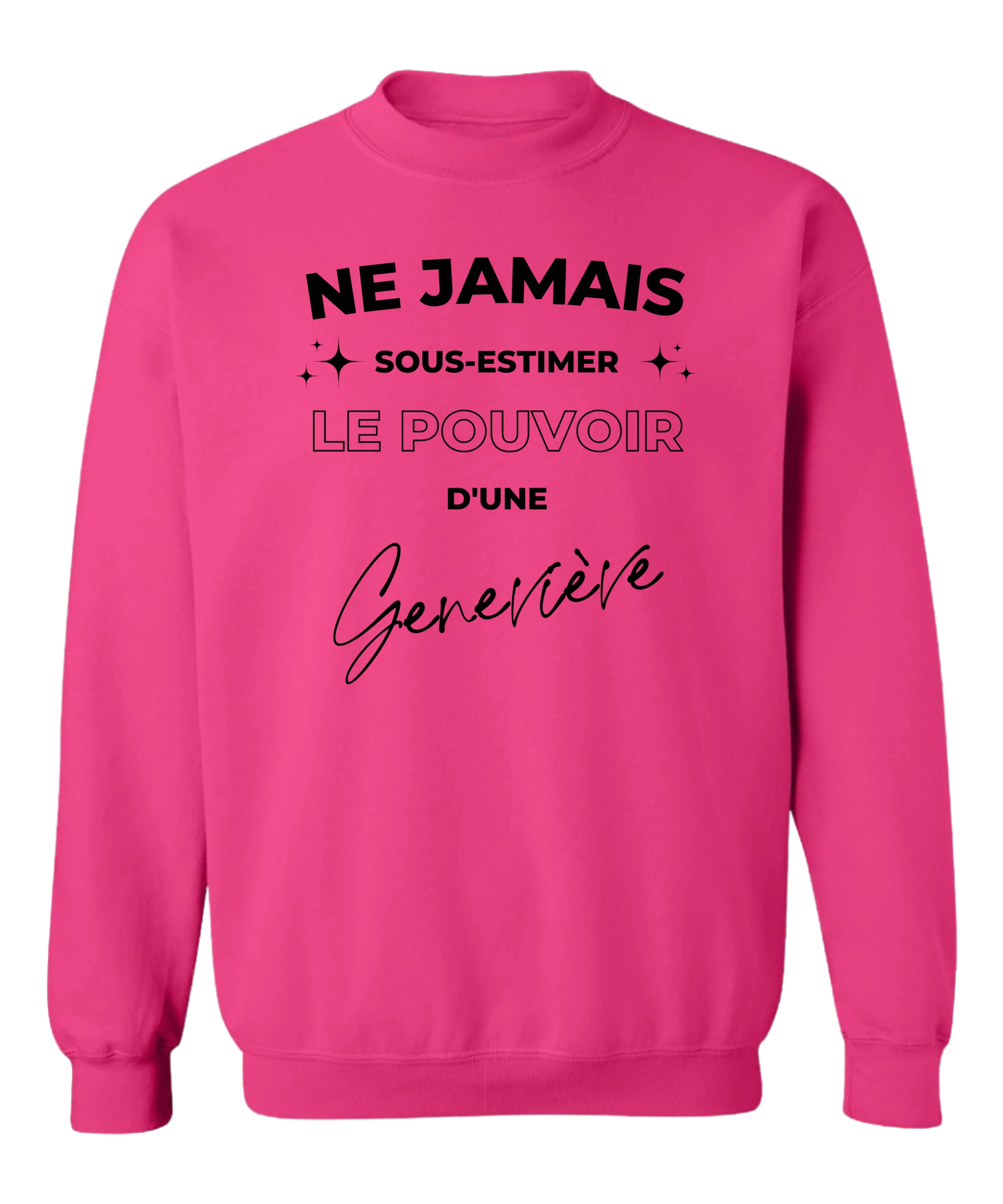 Crewneck Ne jamais sous-estimer - Personnalisable