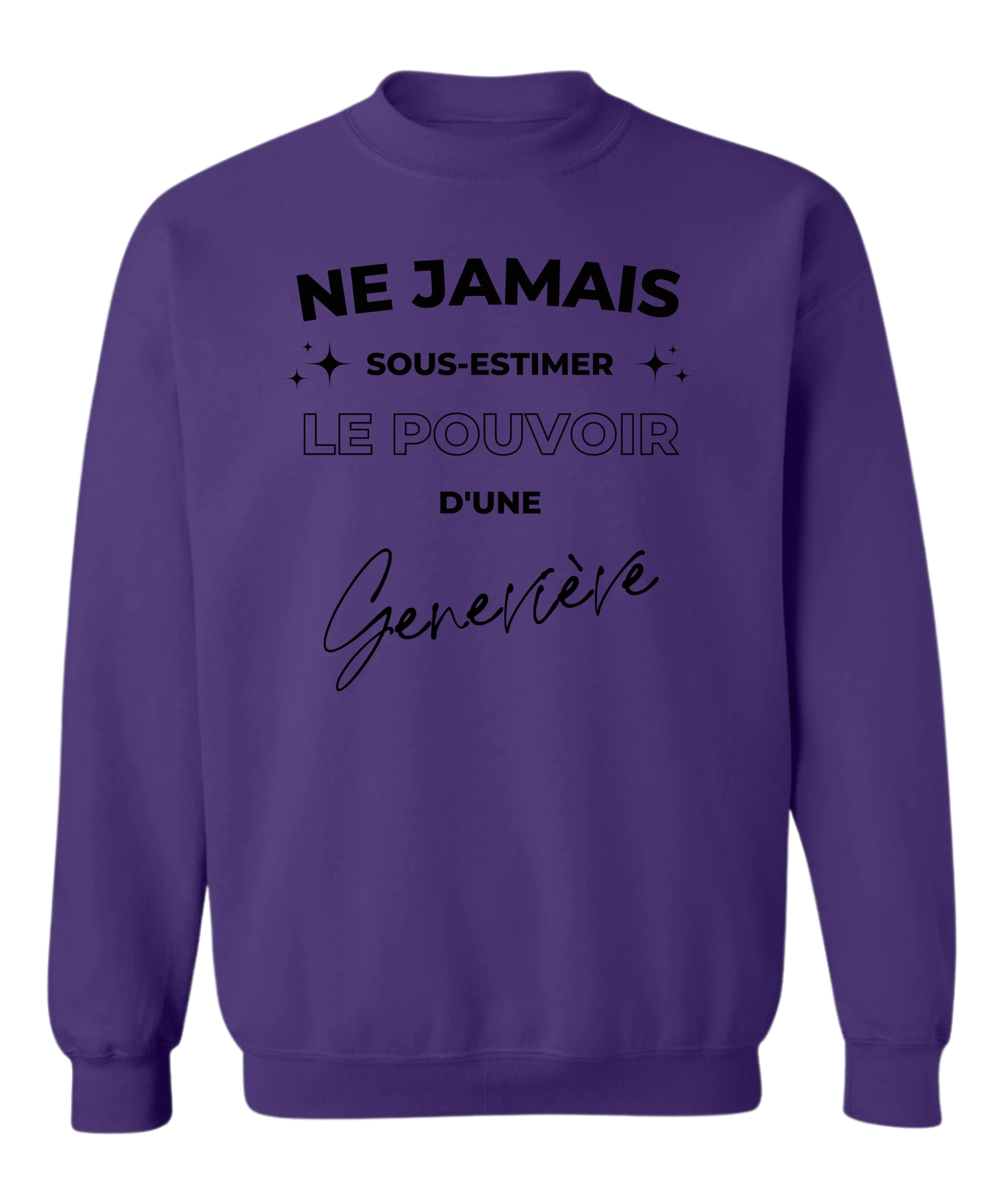 Crewneck Ne jamais sous-estimer - Personnalisable