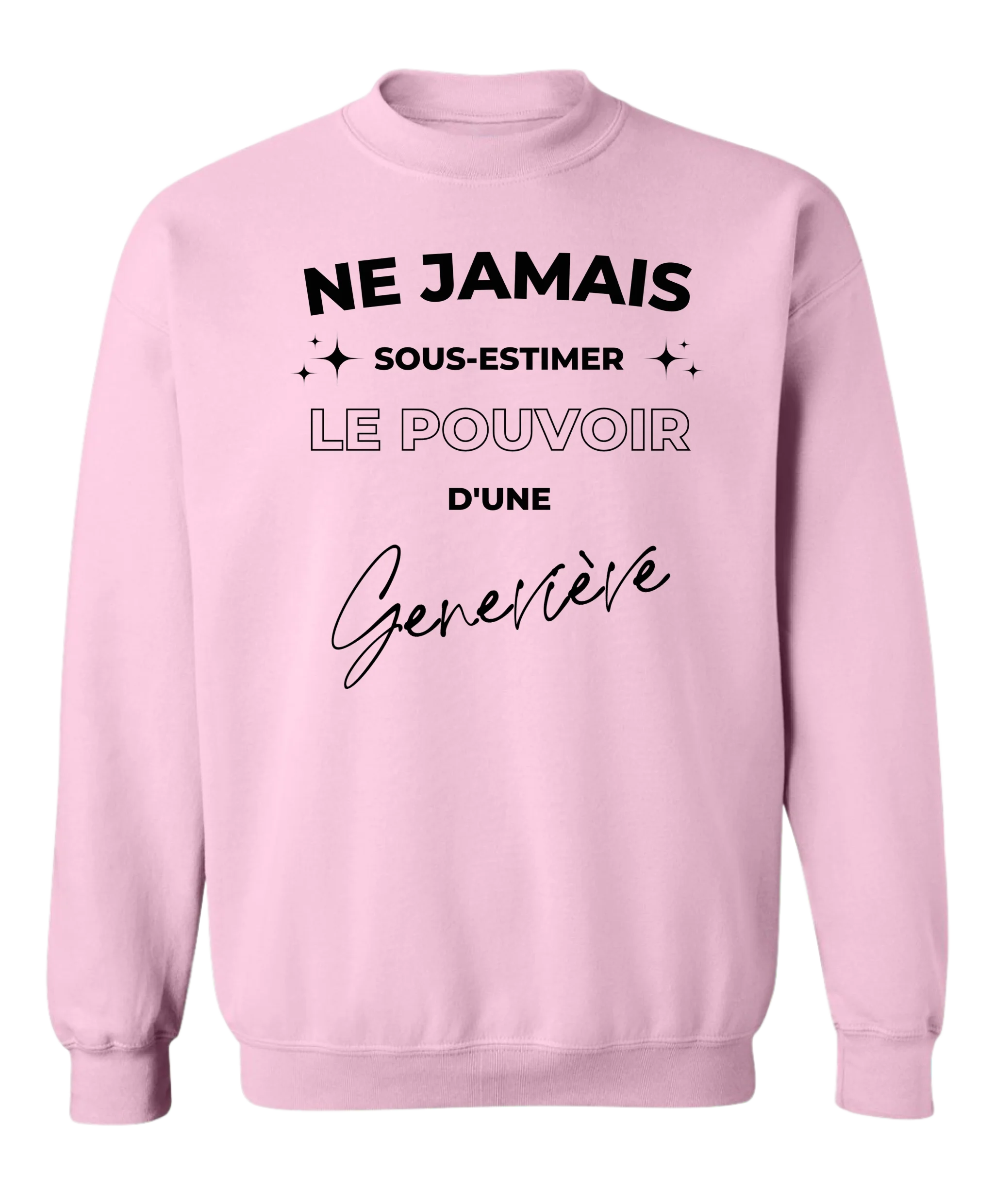 Crewneck Ne jamais sous-estimer - Personnalisable