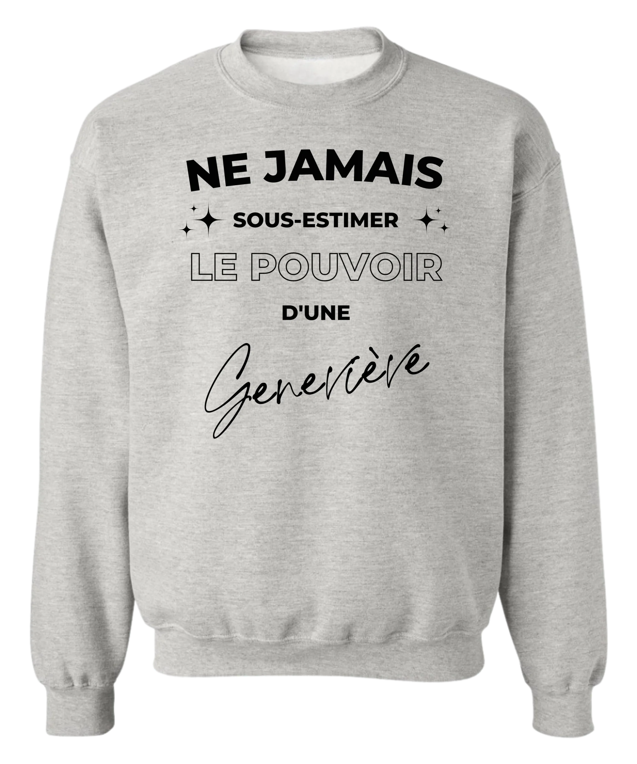 Crewneck Ne jamais sous-estimer - Personnalisable