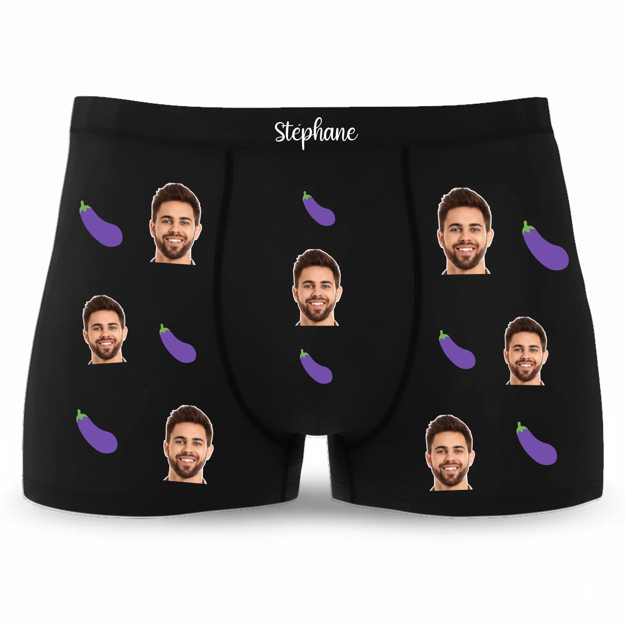 Boxer Personnalisable Mon Aubergine Image principale du produit