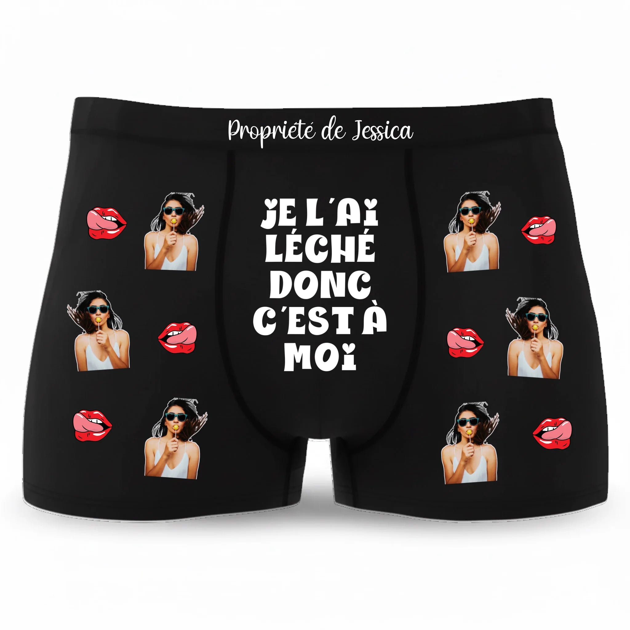 Boxer Personnalisable Je l'ai léché donc c'est à moi