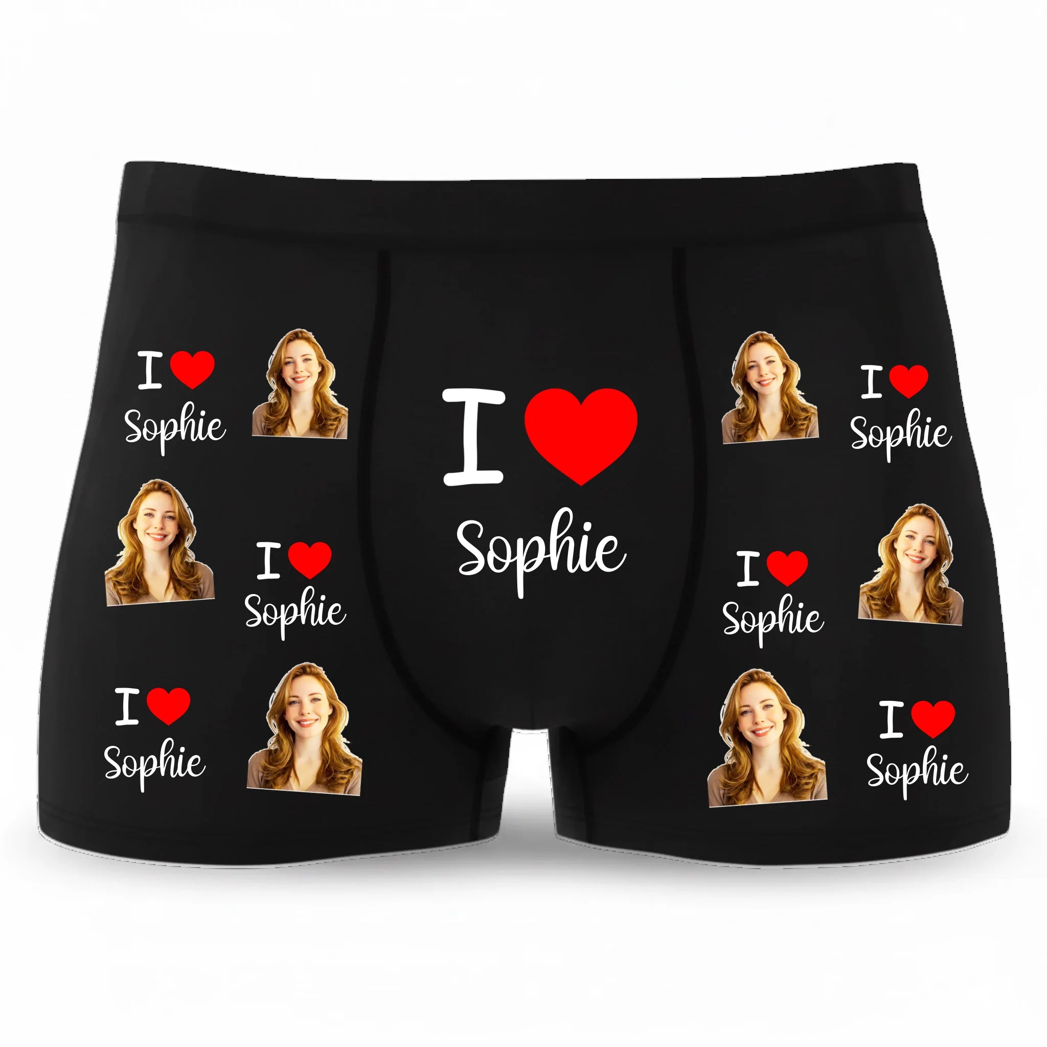 Boxer Personnalisable I love you Image principale du produit