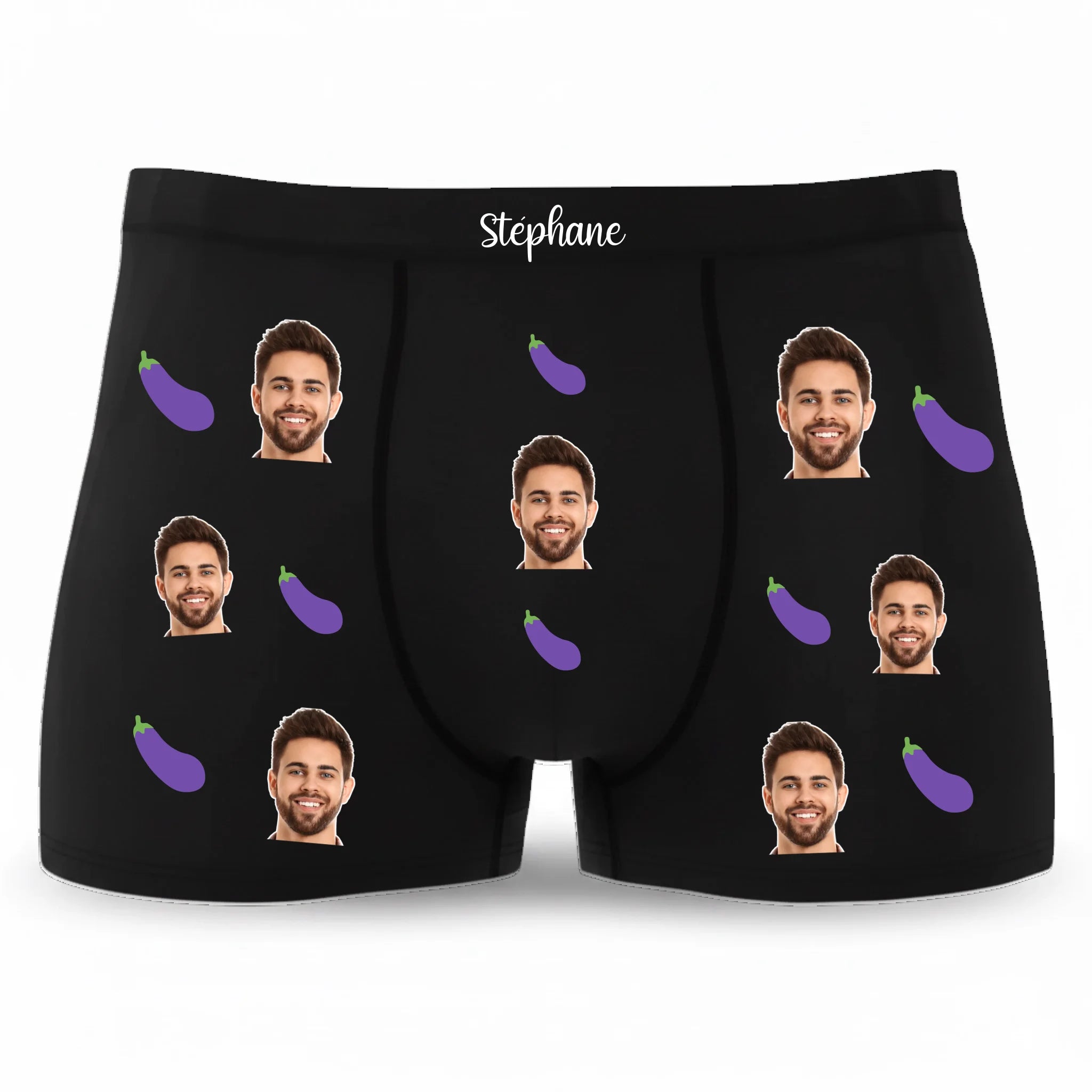 Boxer Personnalisable Mon Aubergine Image secondaire du produit