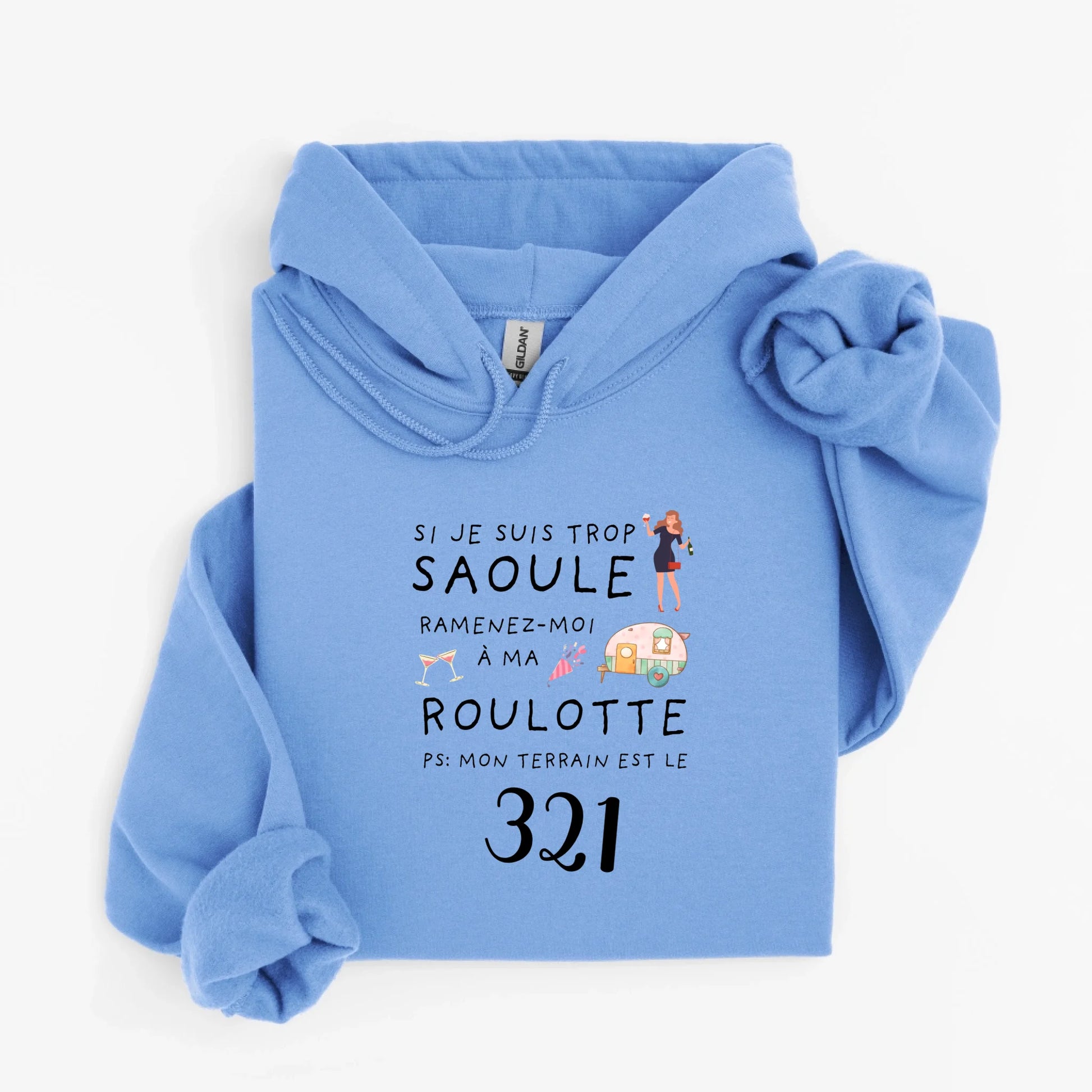 hoodie caroline bleu