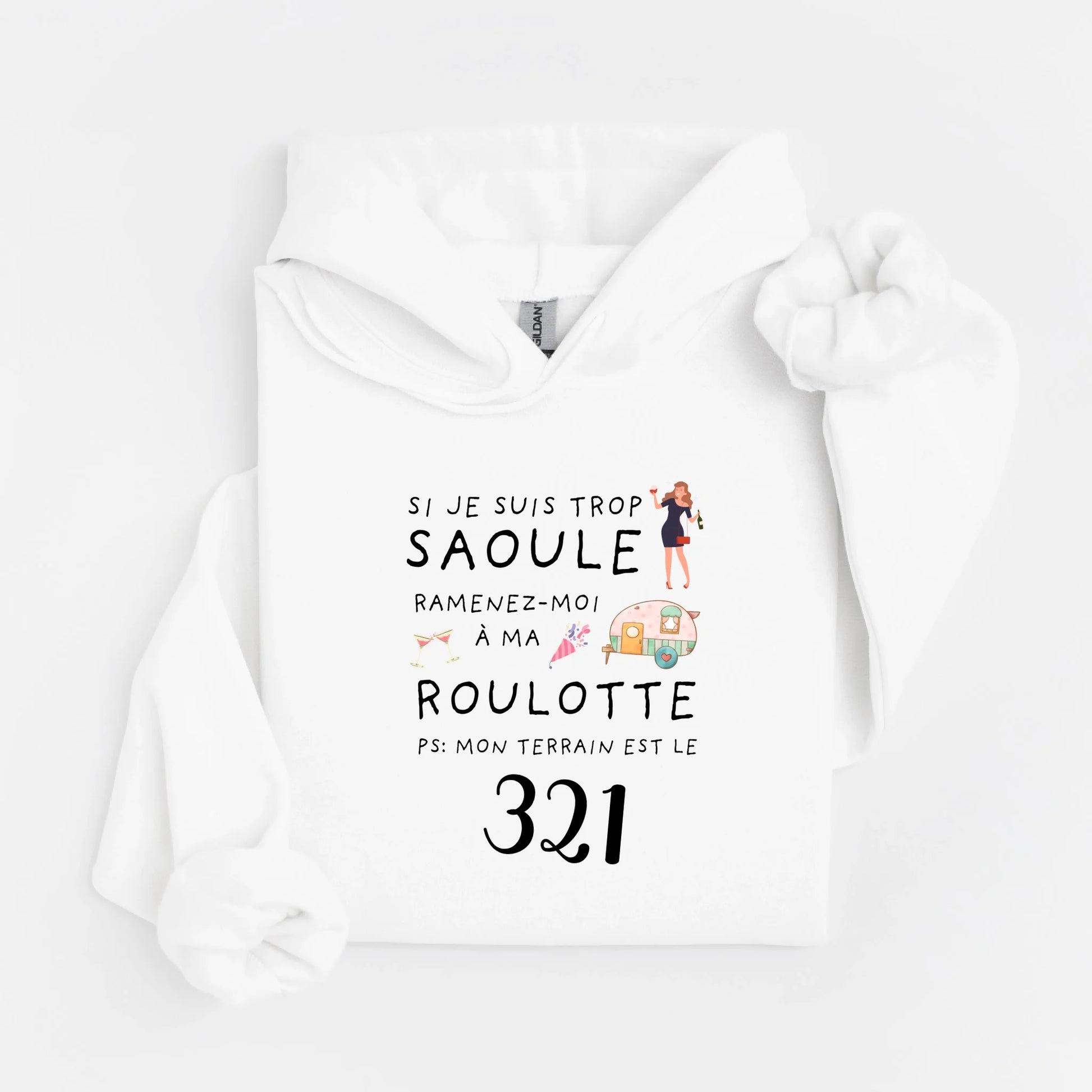 hoodie blanc