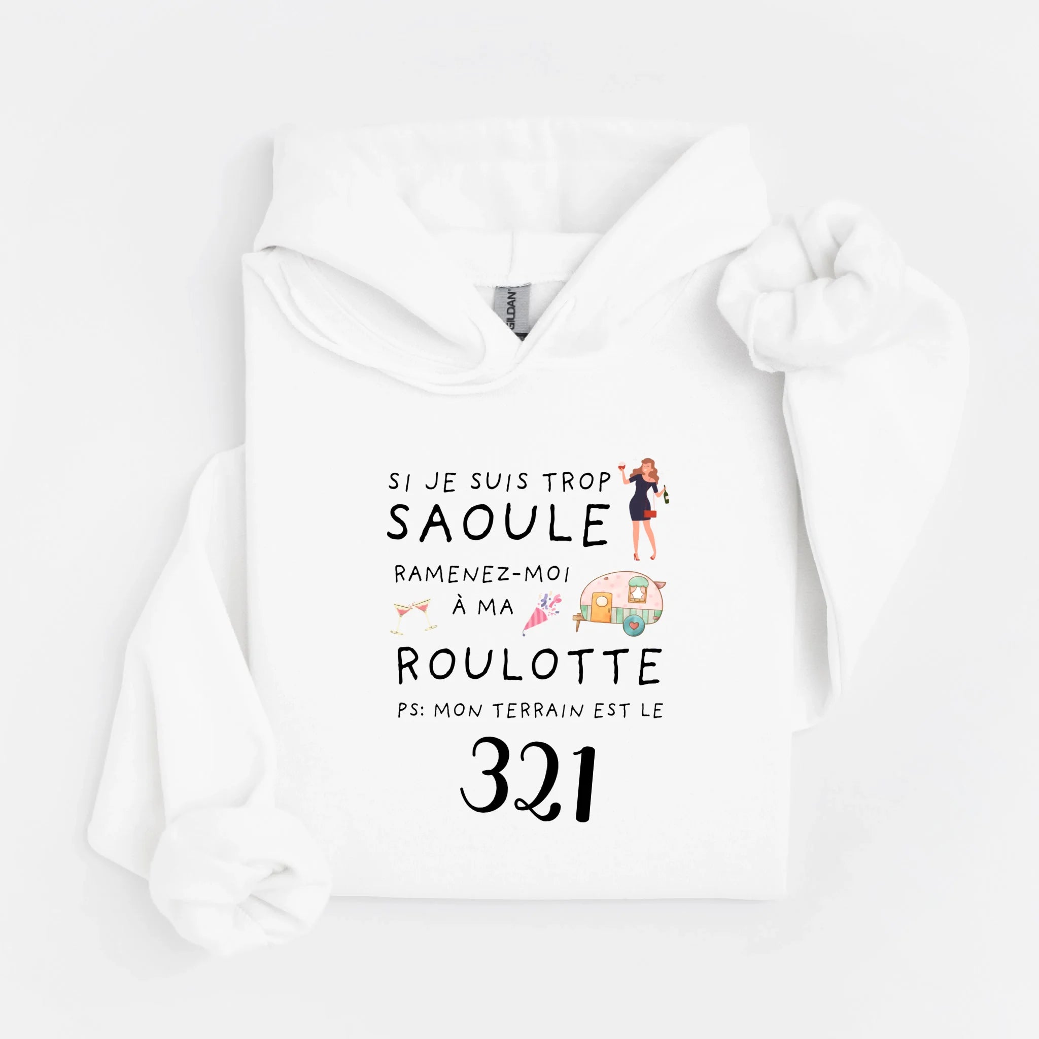 hoodie blanc