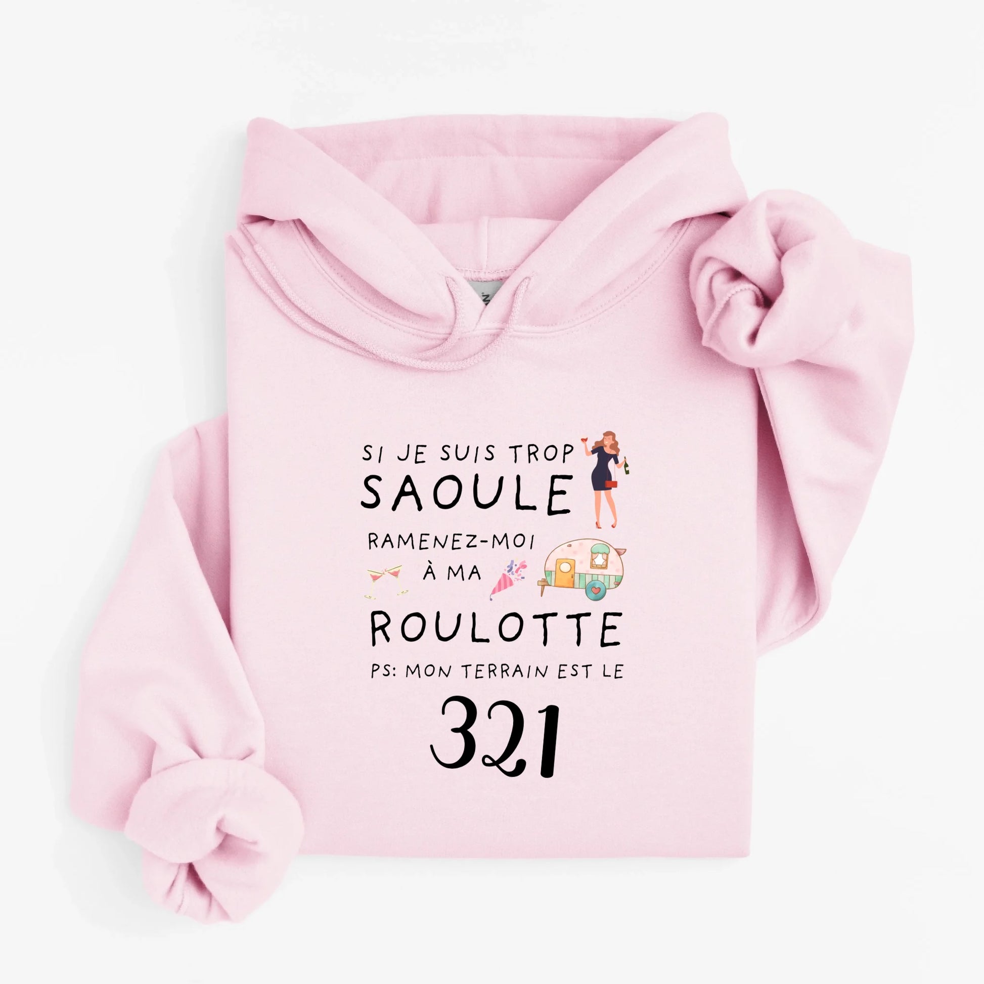 hoodie rose pale