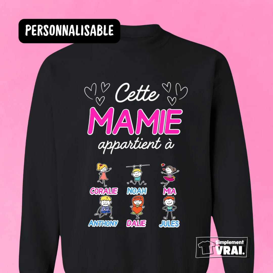 Cette mamie appartient - Personnalisable