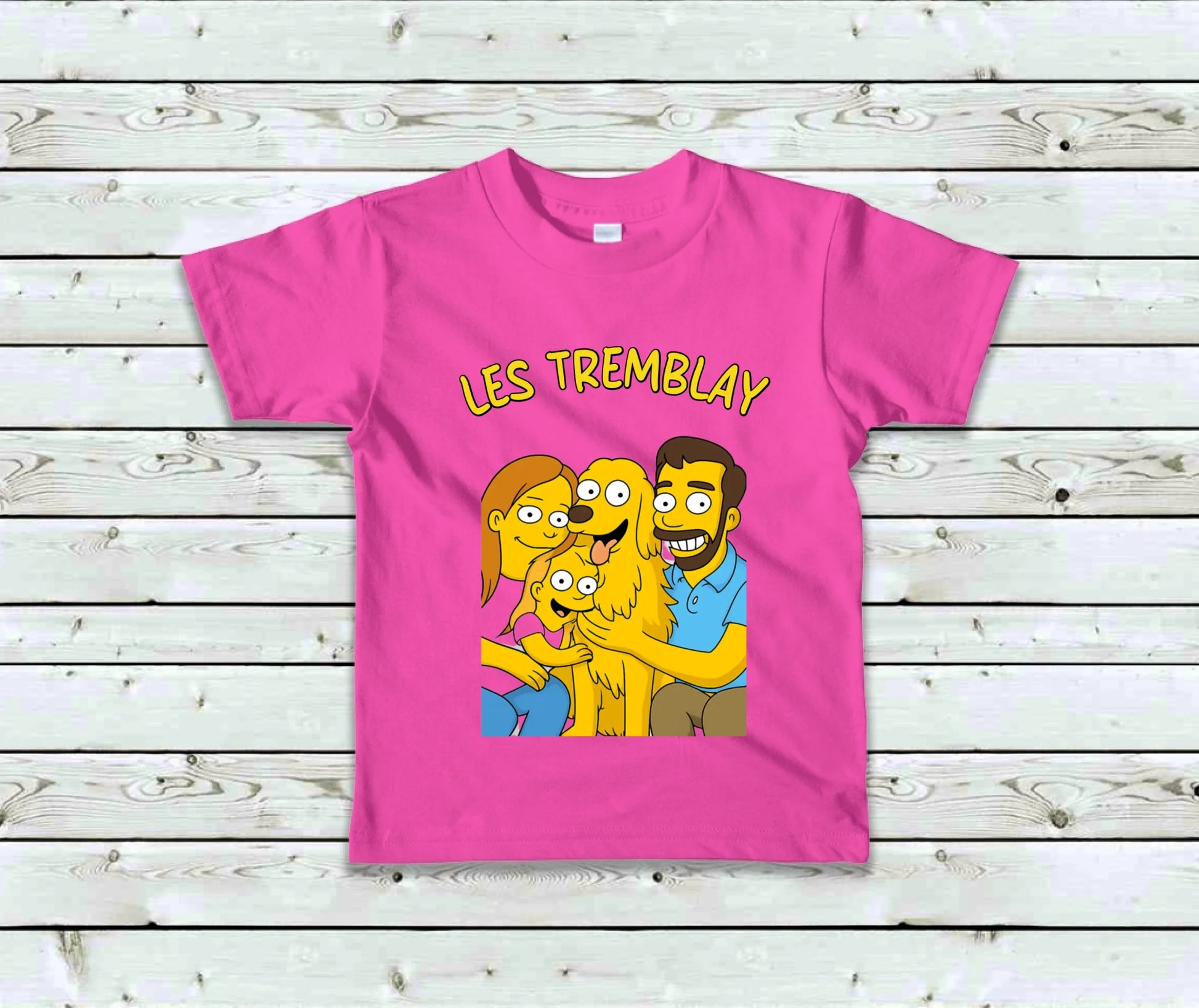 AA 2105 Fuchsia Light Wood Background