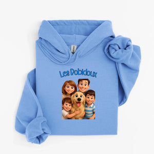 hoodie caroline bleu