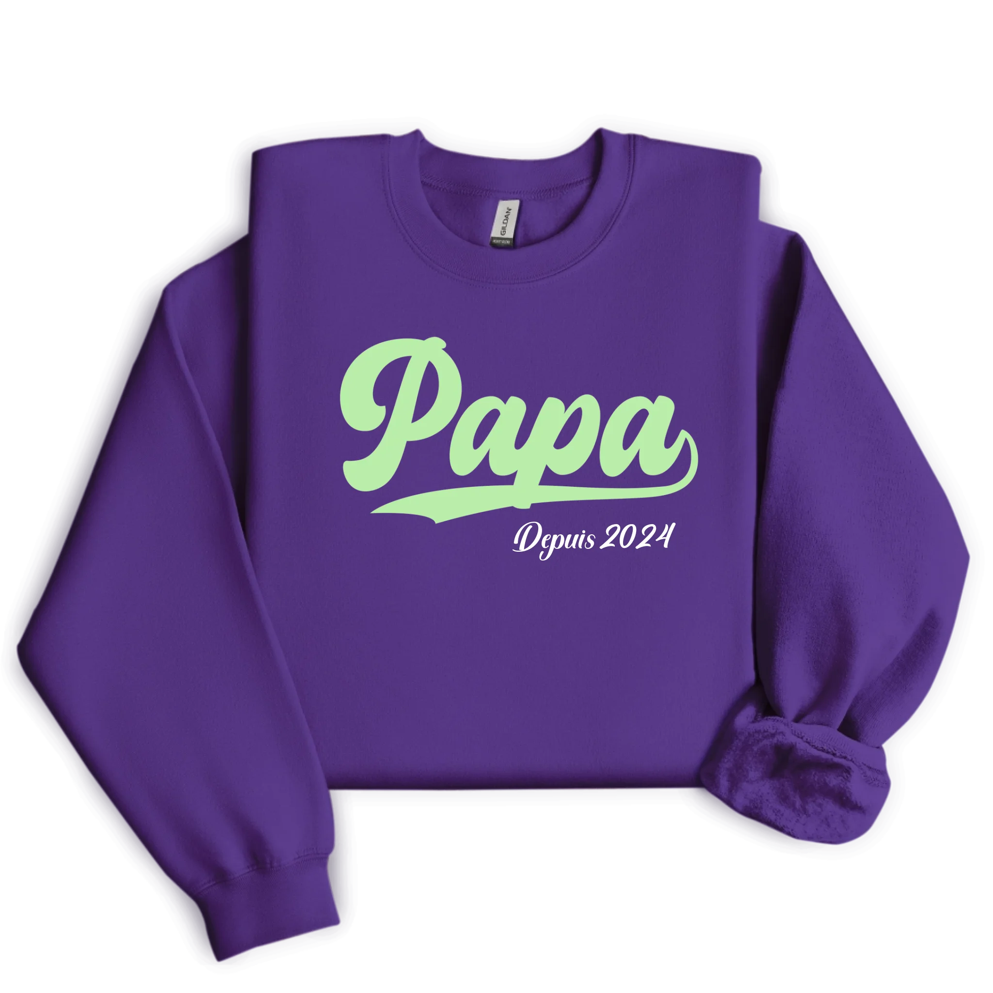 Sweatshirt Papa Depuis ( Personnalisable )