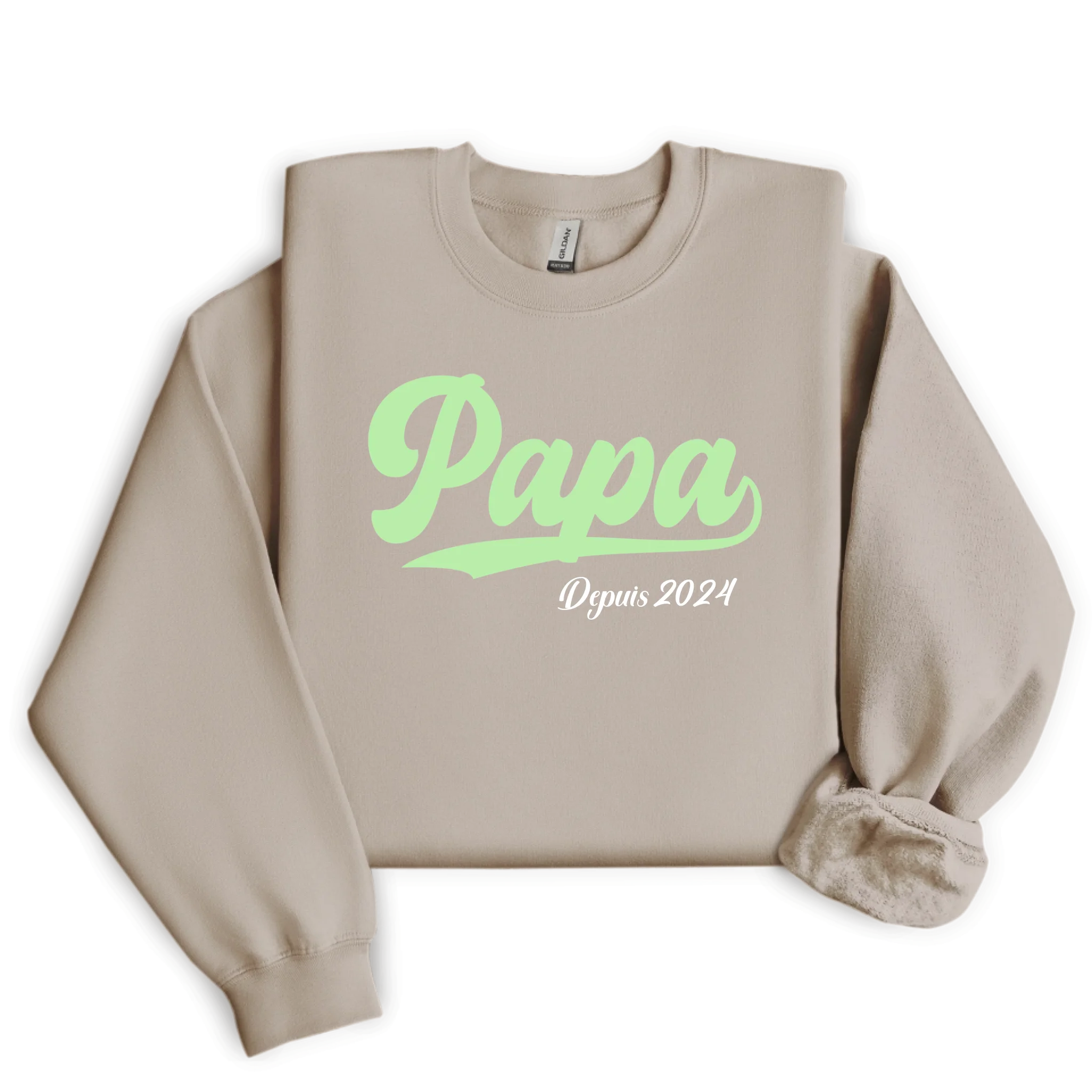 Sweatshirt Papa Depuis ( Personnalisable )