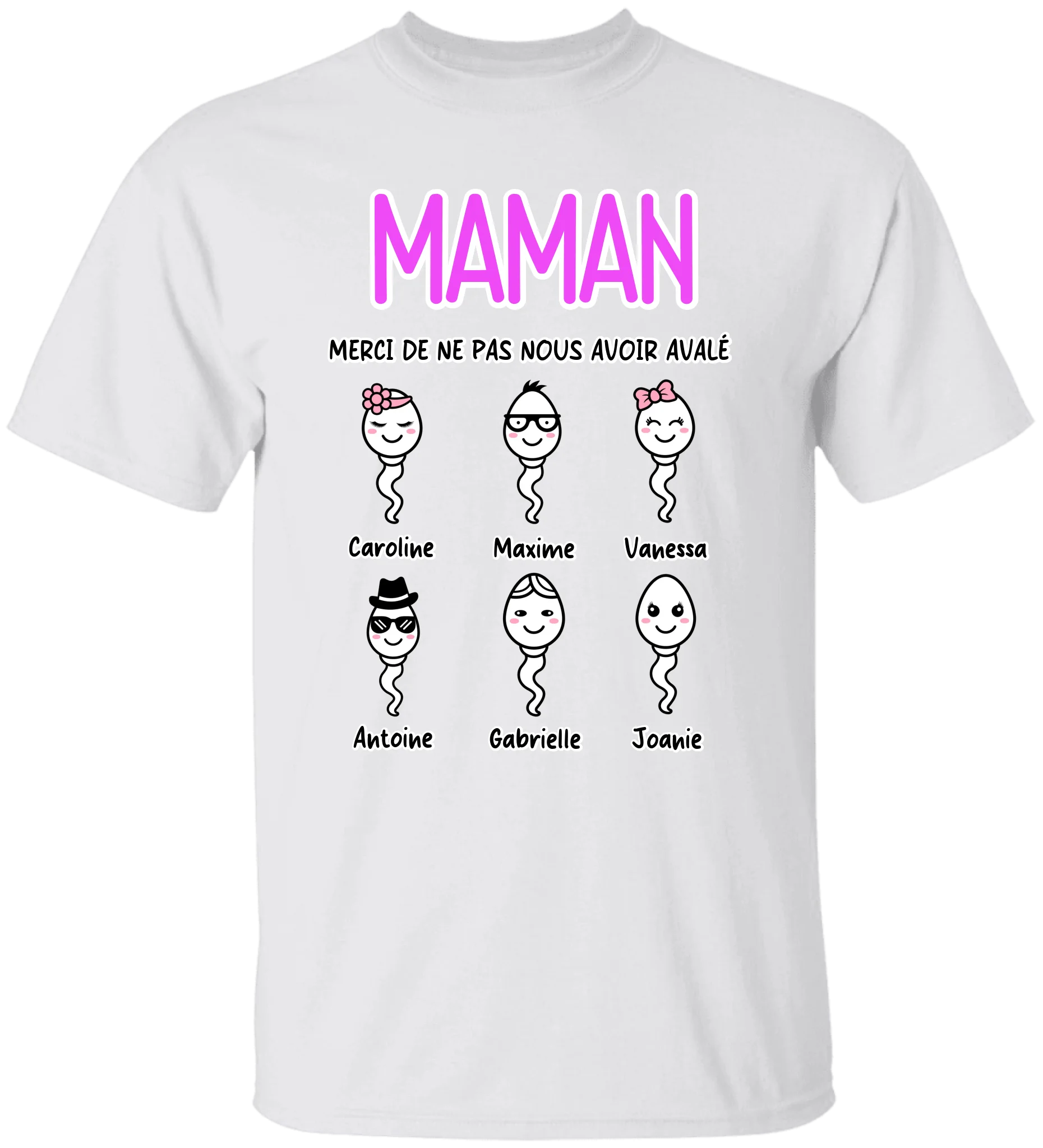 Merci Maman de ne pas m'avoir avalé - Personnalisable