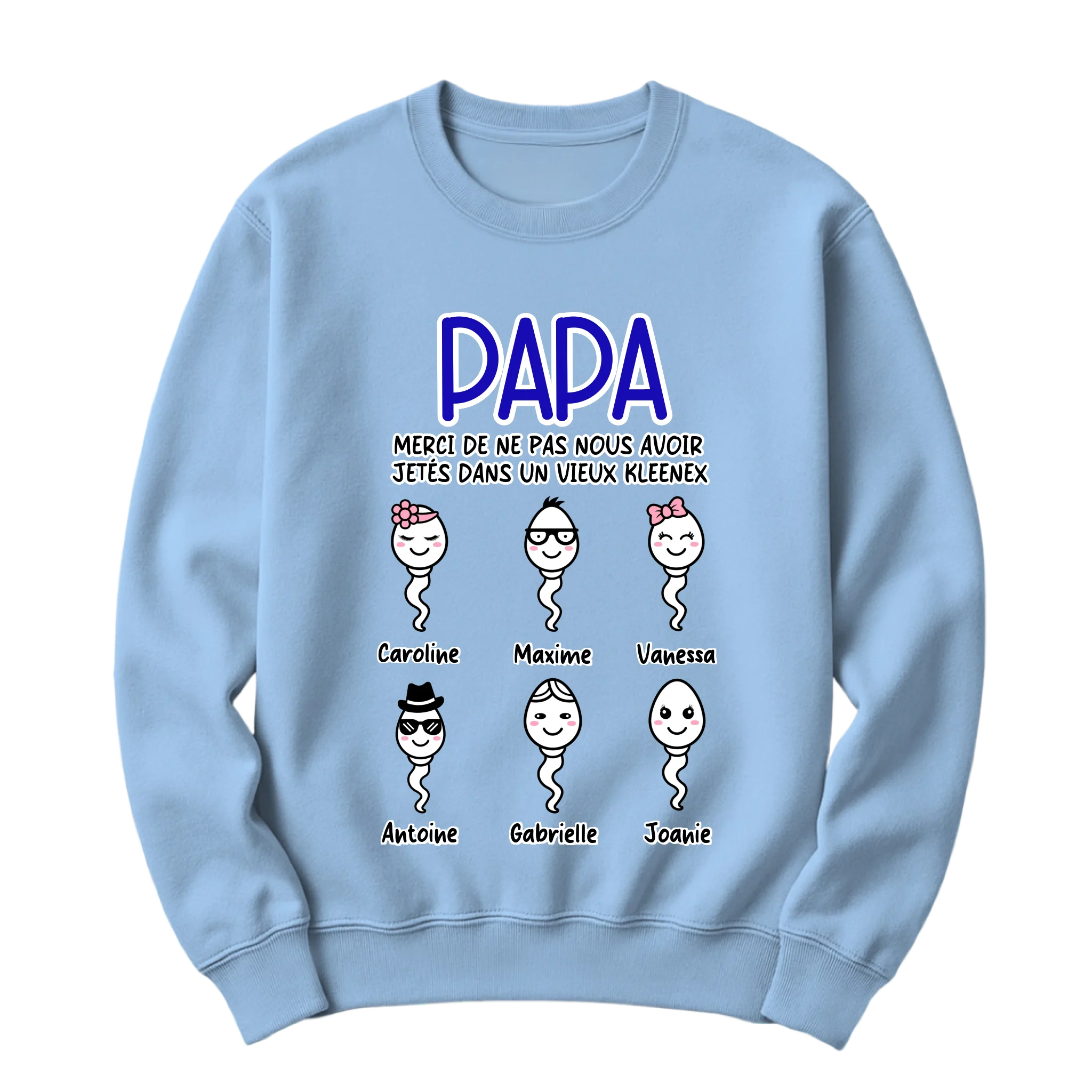 crewneck blanc