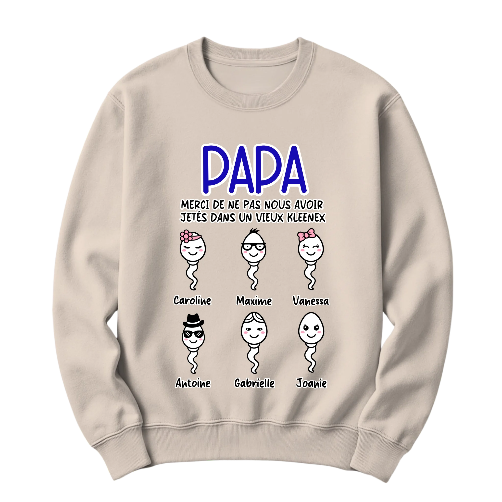 crewneck blanc