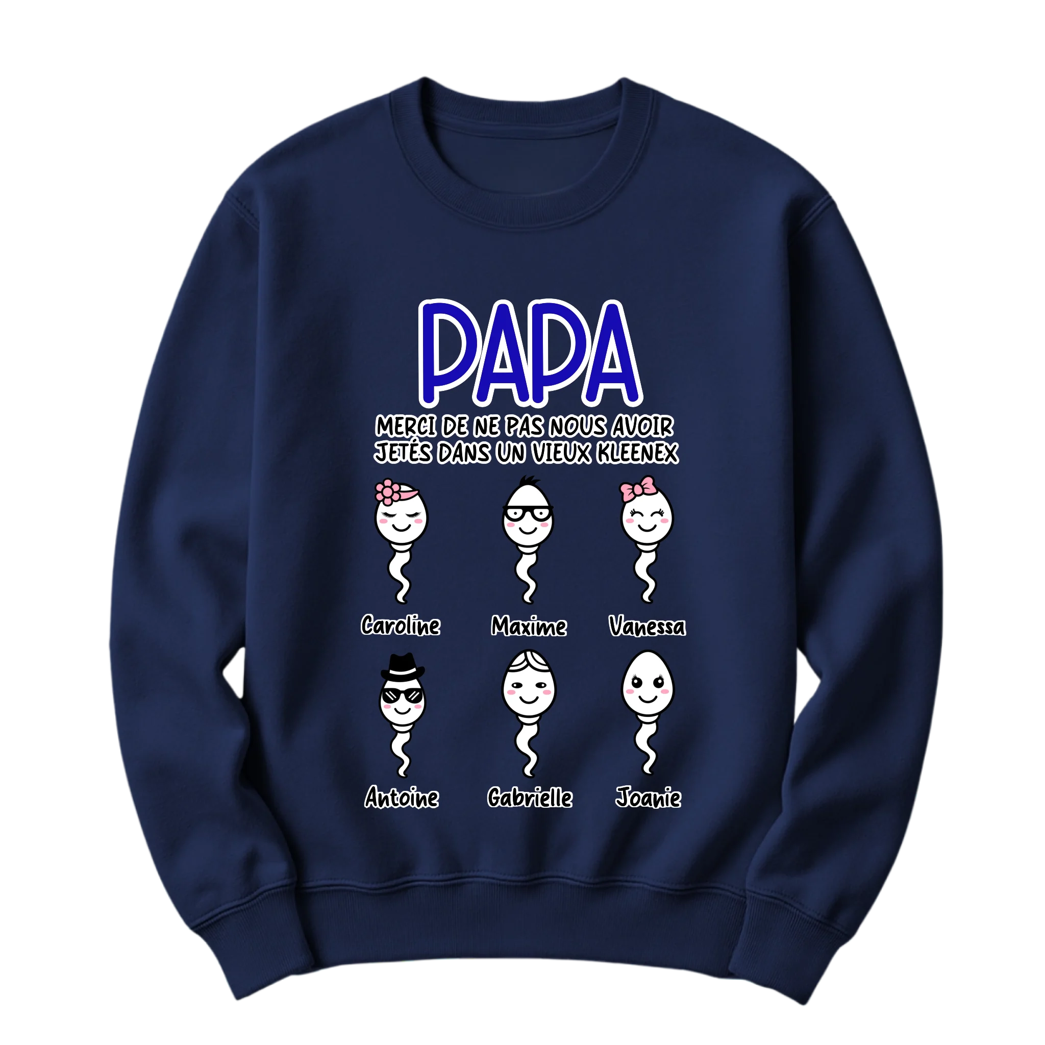 crewneck blanc